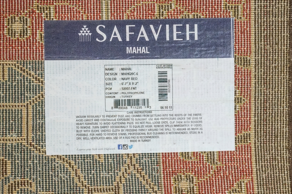 Machine Made Safavieh "Mahal" Area Rug