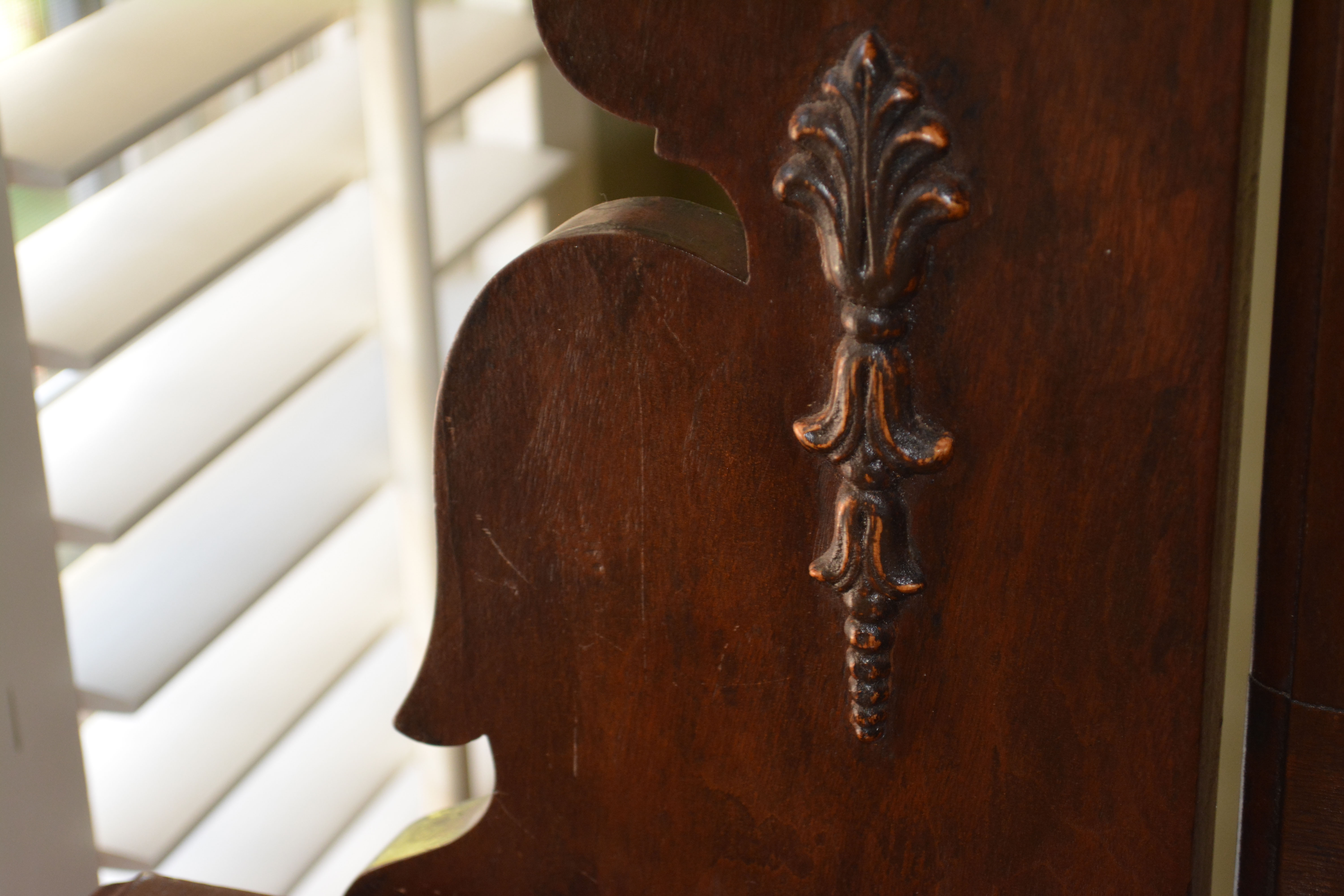 Antique Walnut Rococo Revival Dresser With Marble Insert