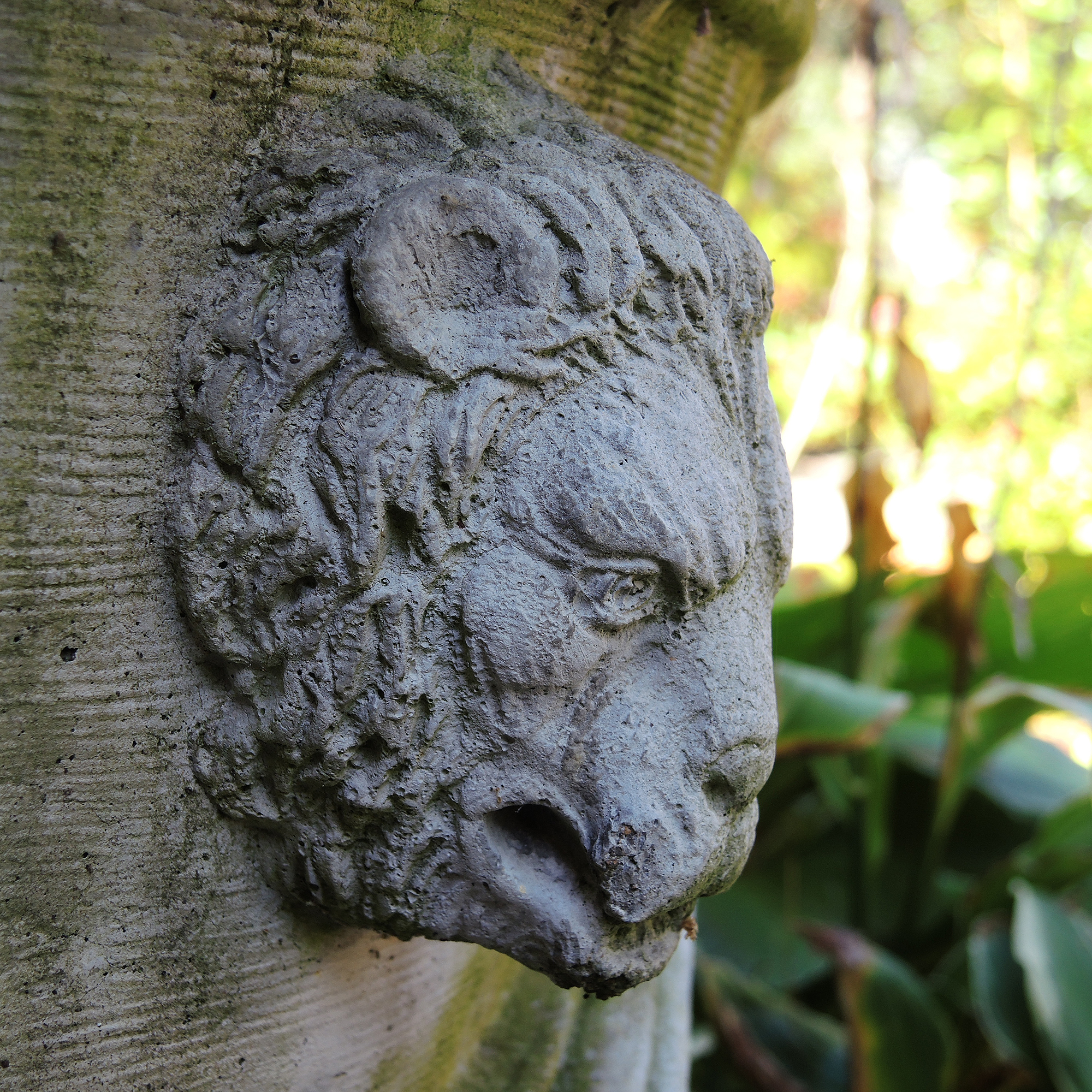Large Concrete Lion Flower Planter
