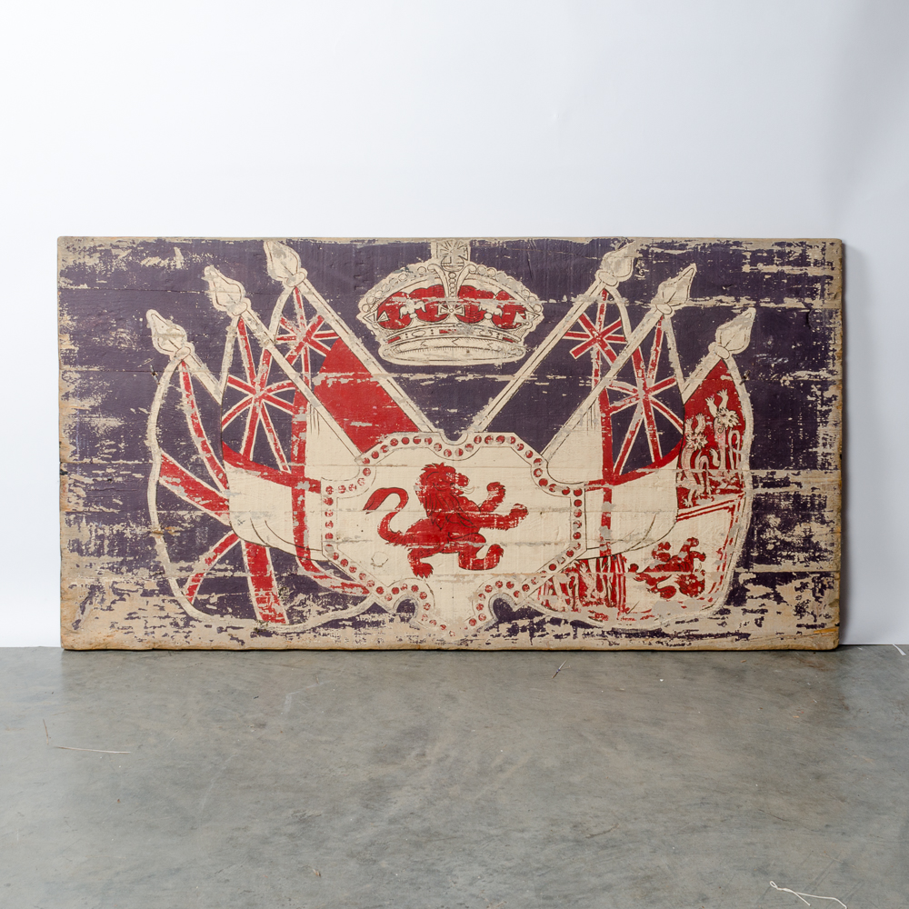 Rachel Ashwell Shabby Chic British Flags Painting on Wood