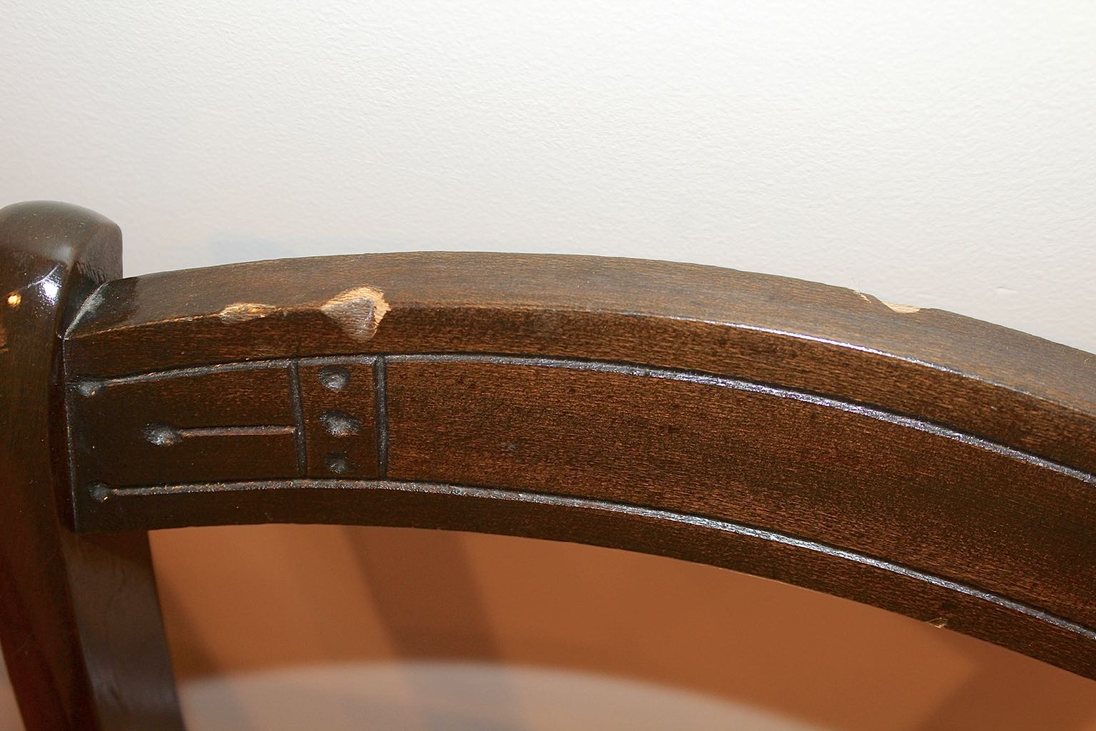 Four Vintage Cane Seat Chairs