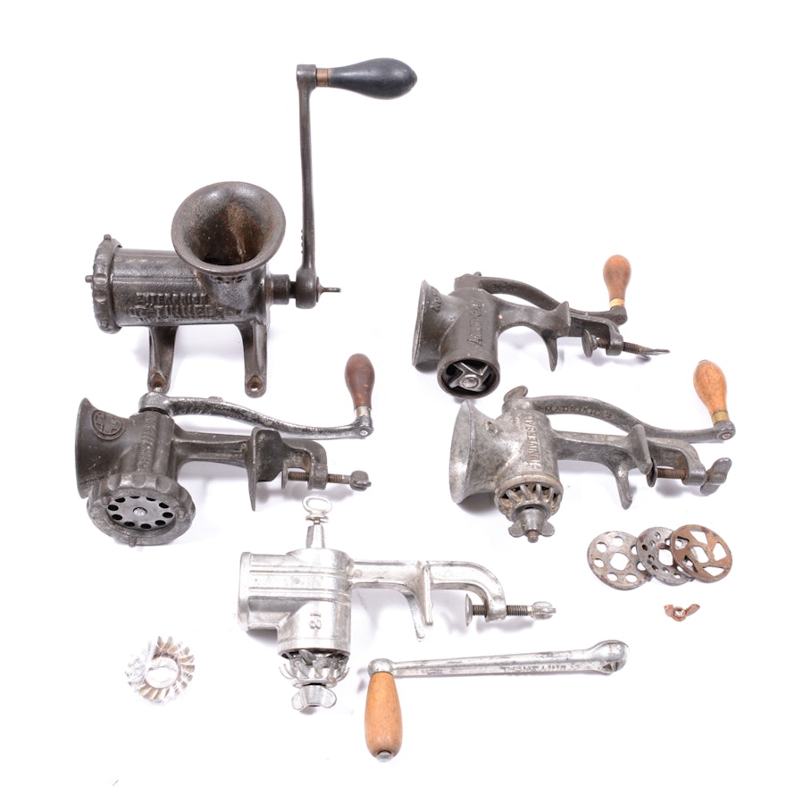 Antique Meat Grinder Collection