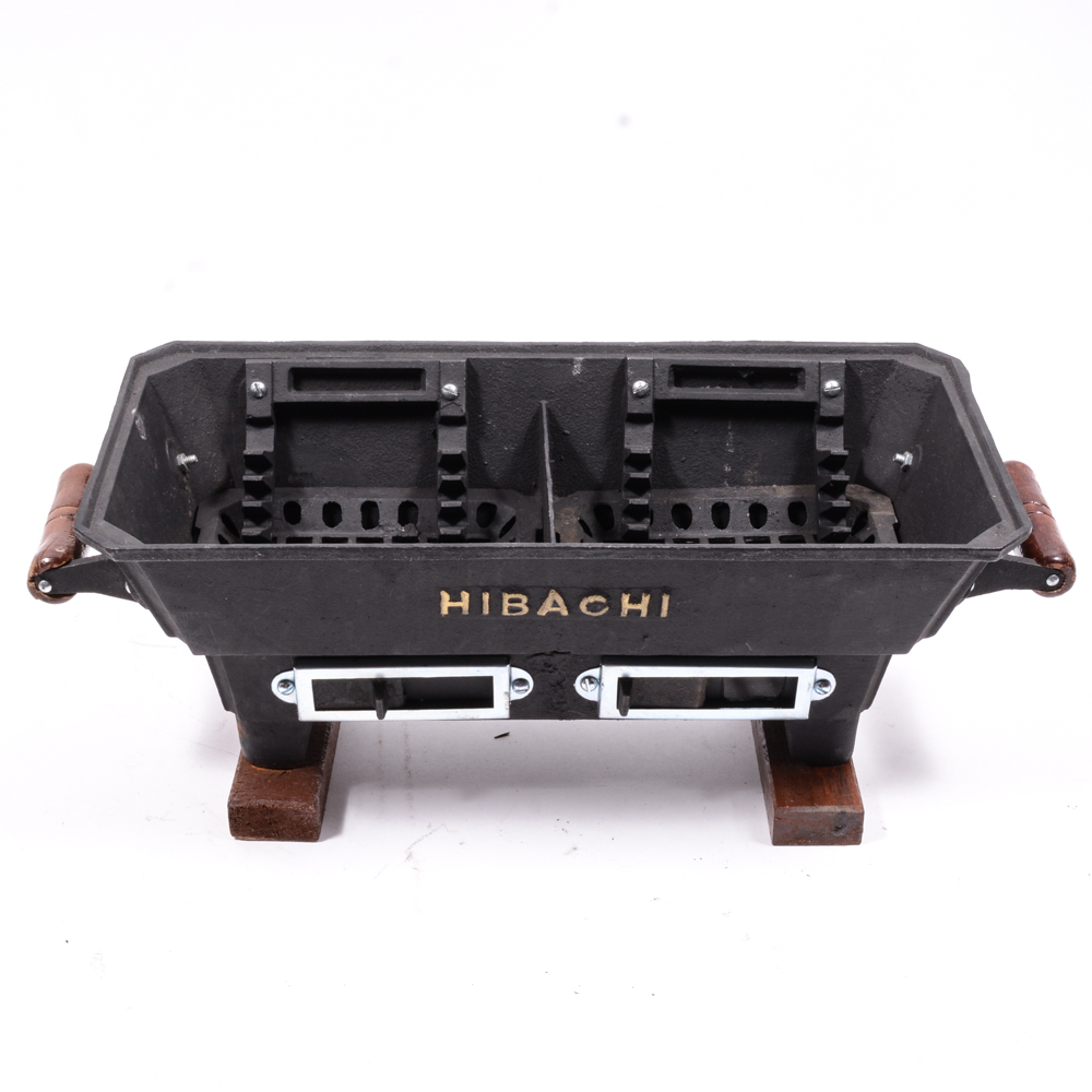 Vintage Hibachi Brand Small Cast Iron Grill Taiwan