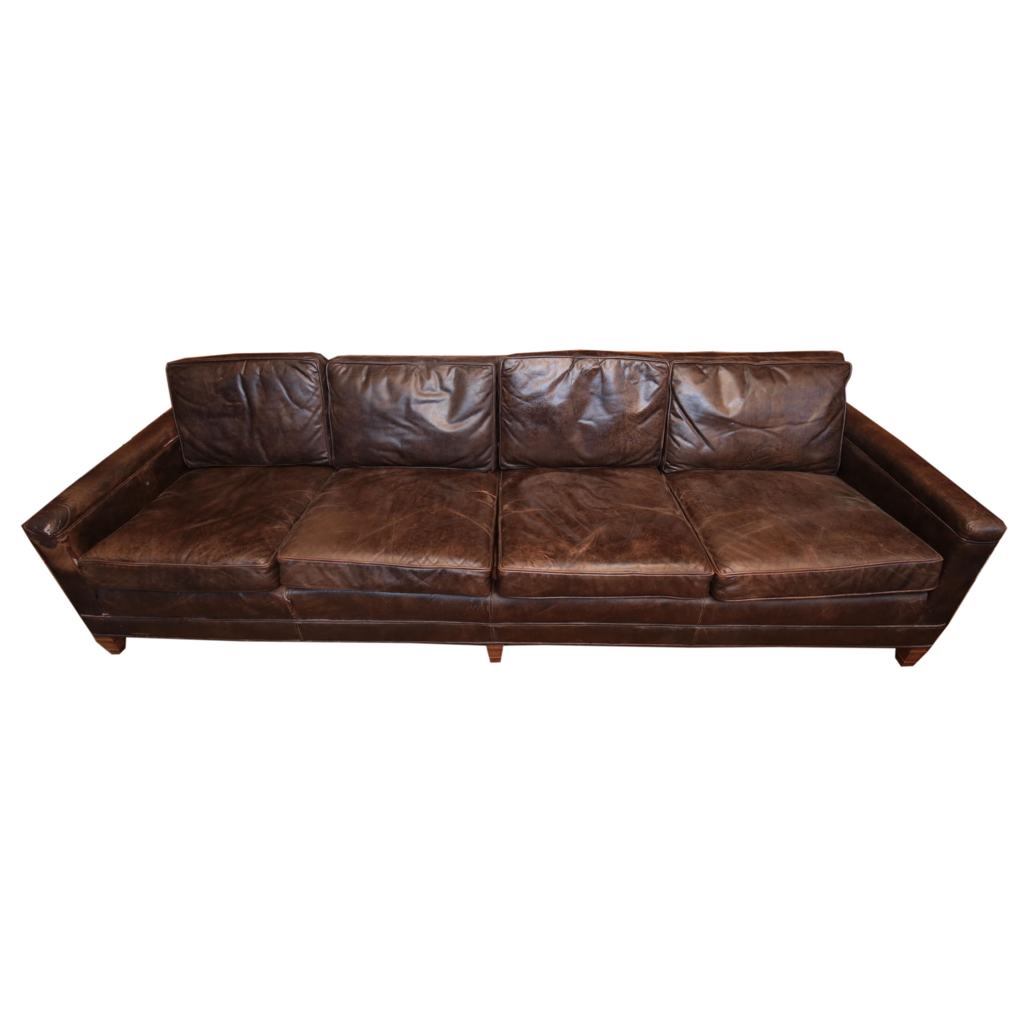 Howard Lorton Galleries Leather Sofa