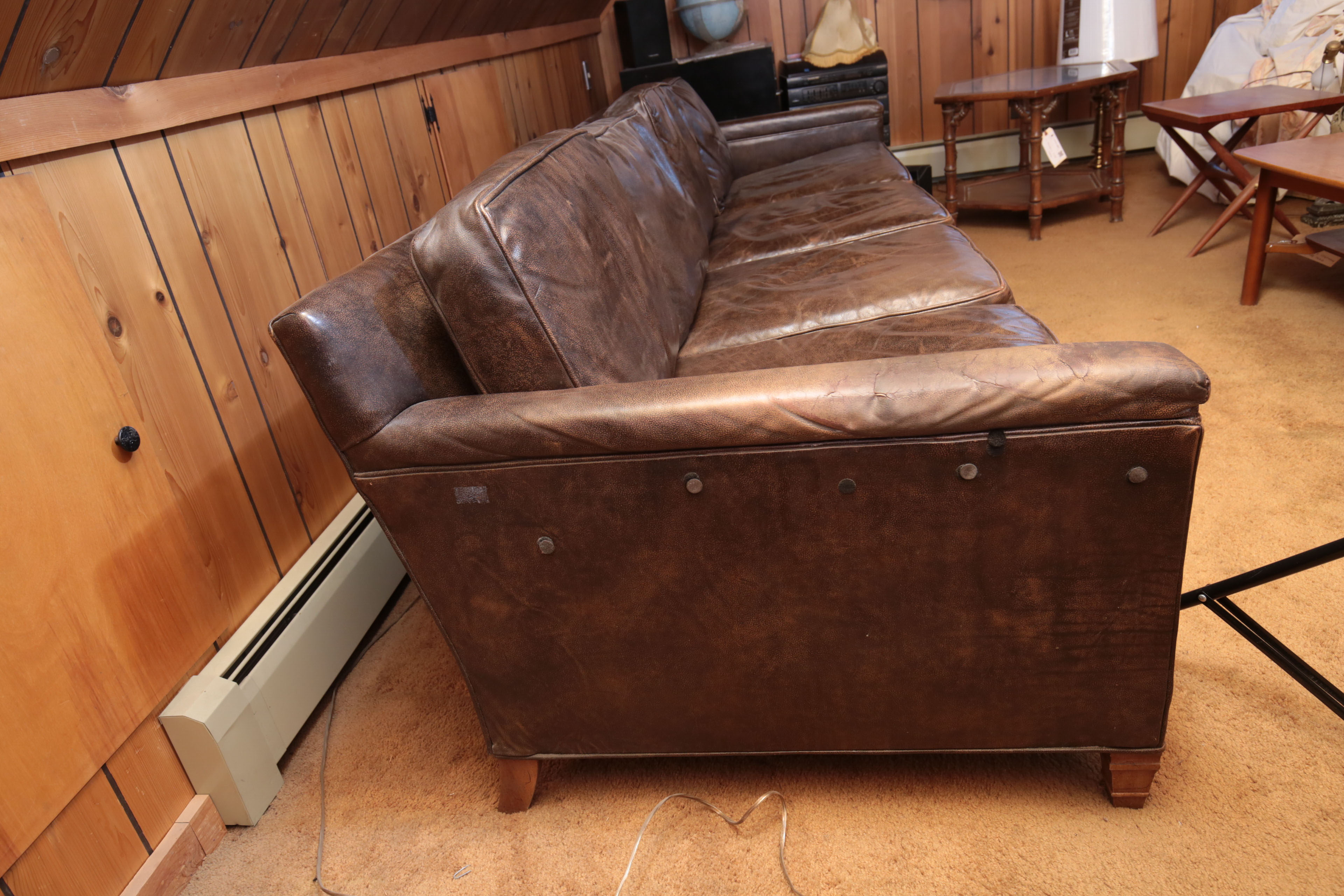 Howard Lorton Galleries Leather Sofa