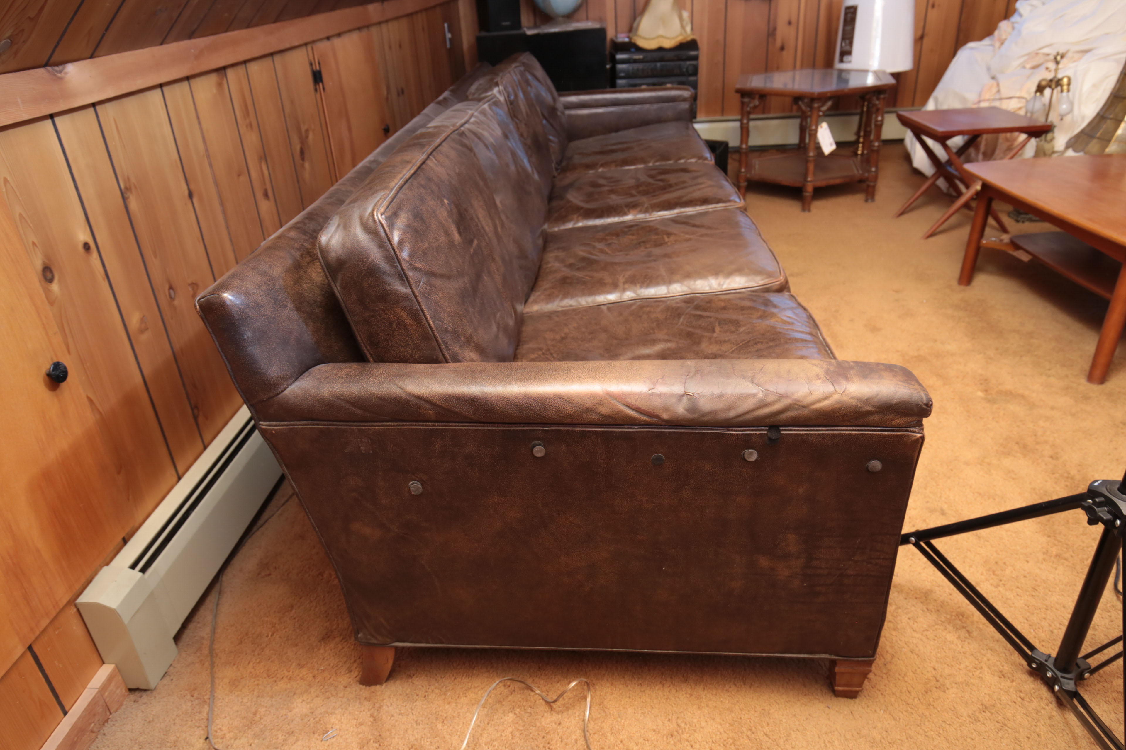 Howard Lorton Galleries Leather Sofa