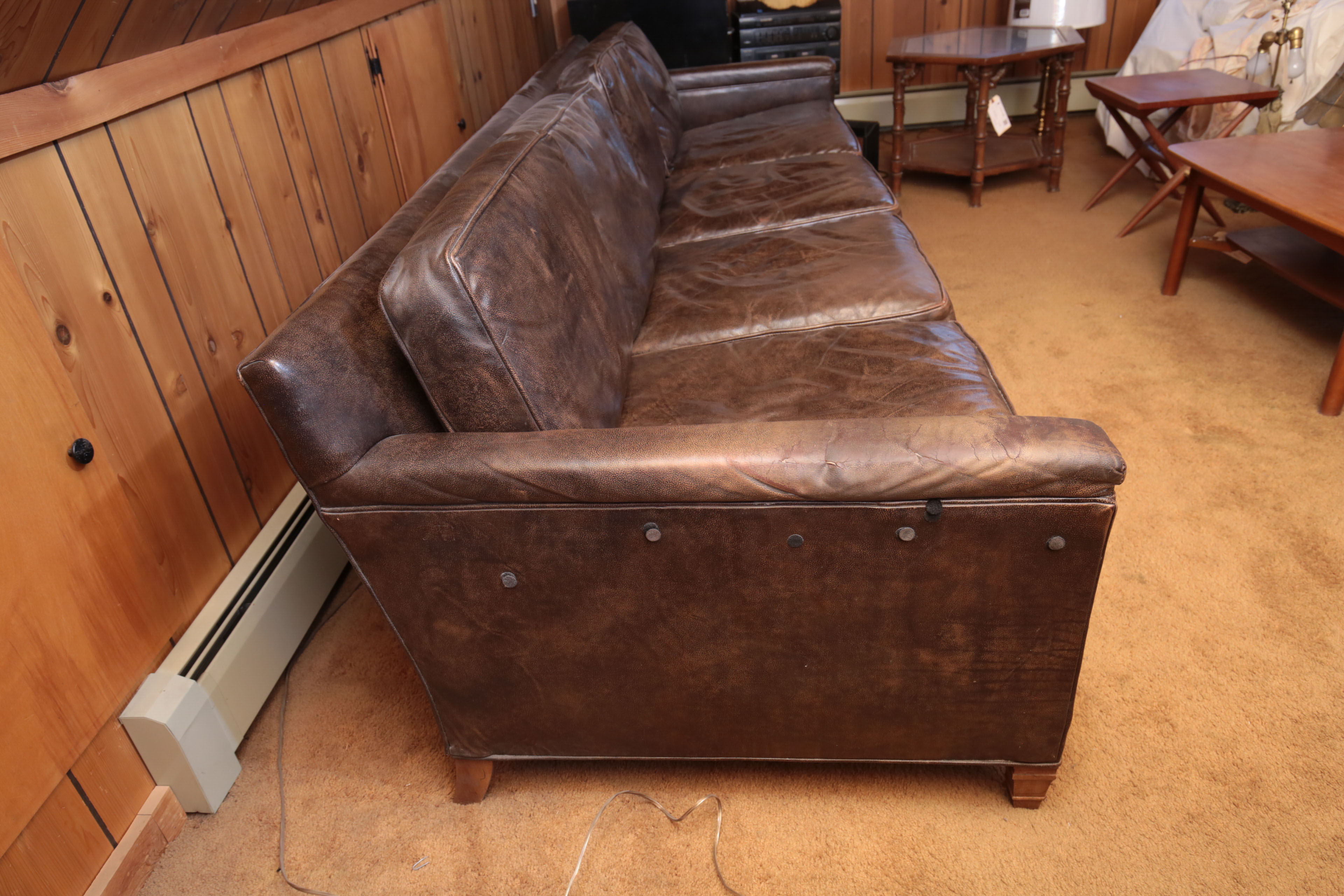 Howard Lorton Galleries Leather Sofa