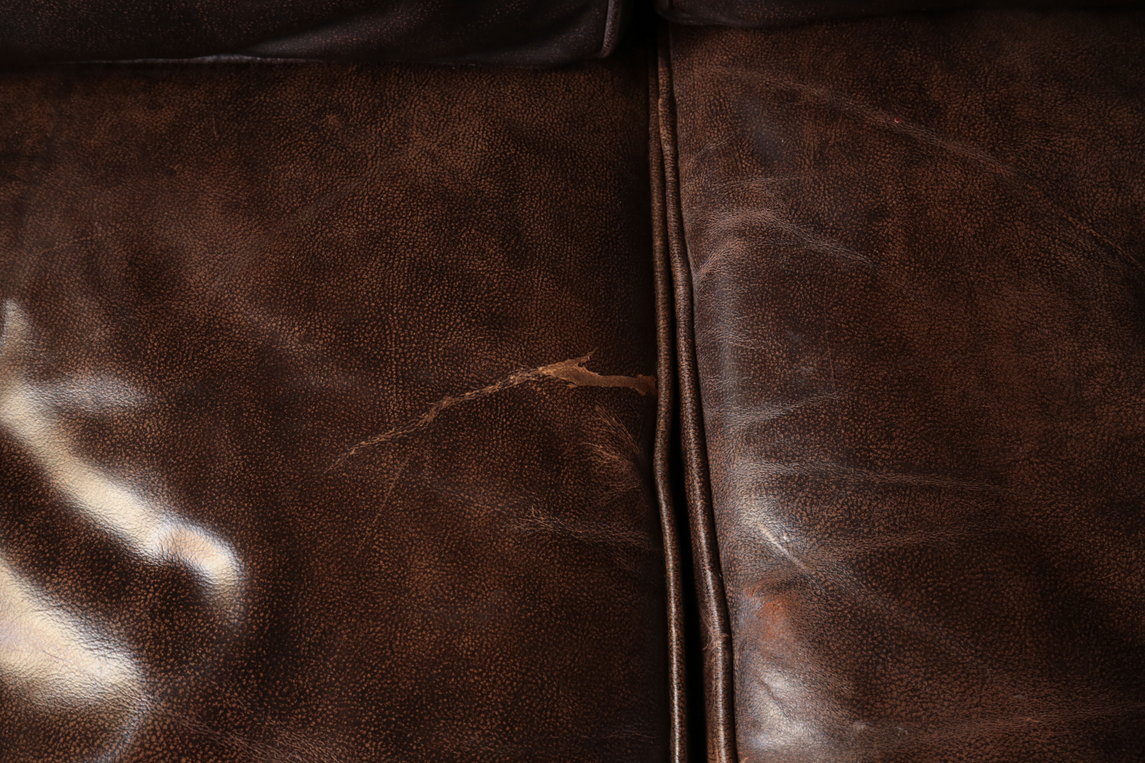 Howard Lorton Galleries Leather Sofa