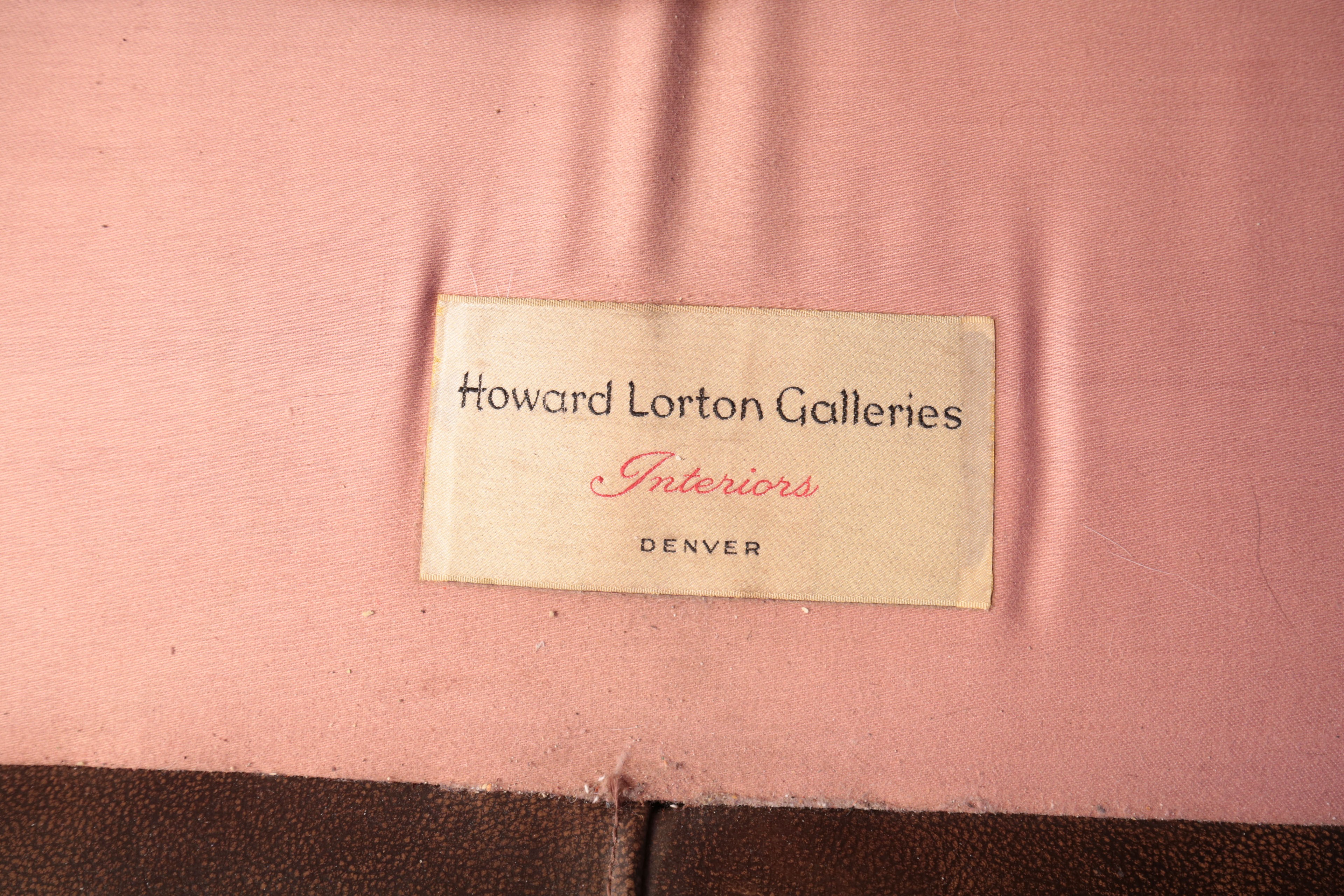 Howard Lorton Galleries Leather Sofa