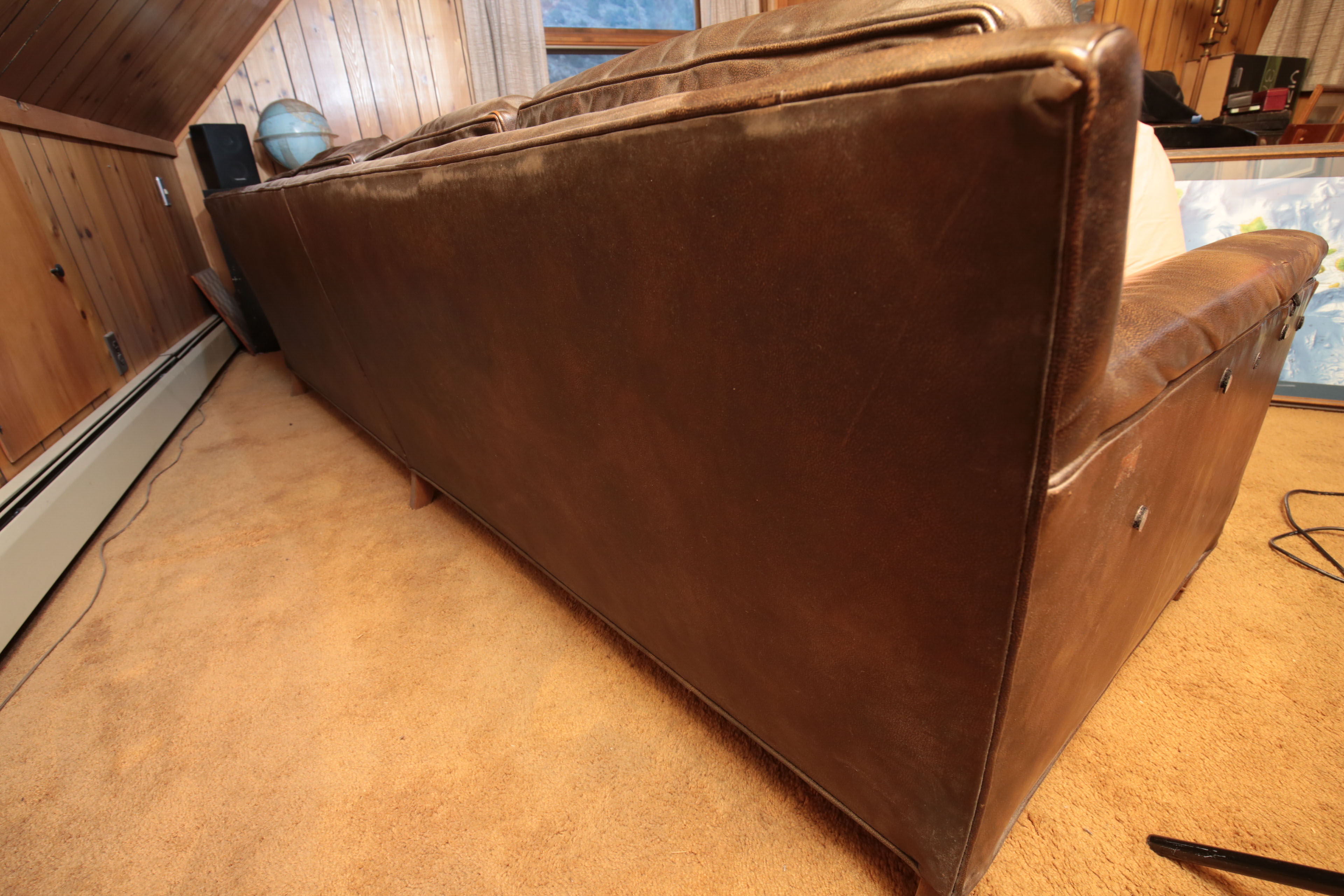 Howard Lorton Galleries Leather Sofa