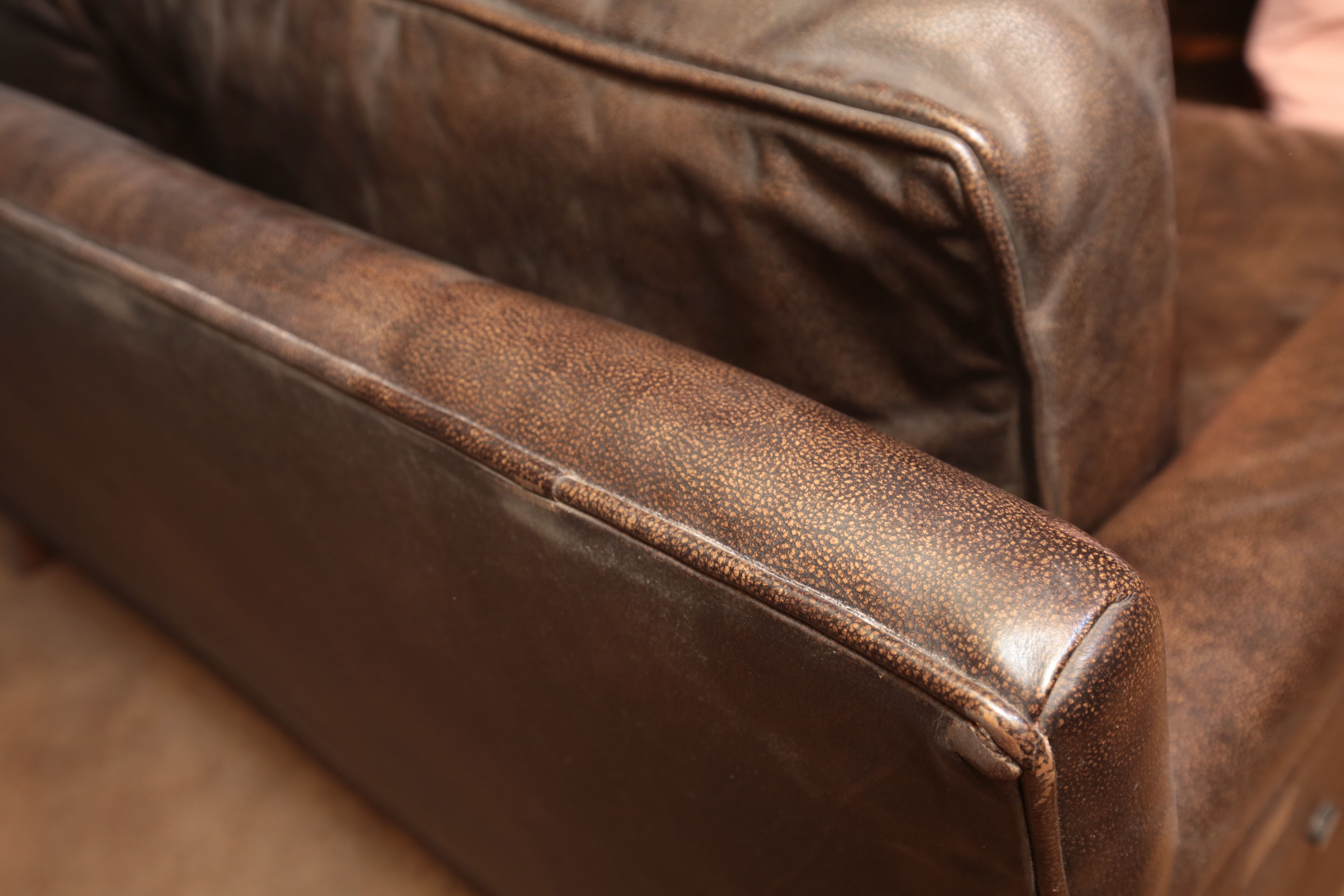 Howard Lorton Galleries Leather Sofa