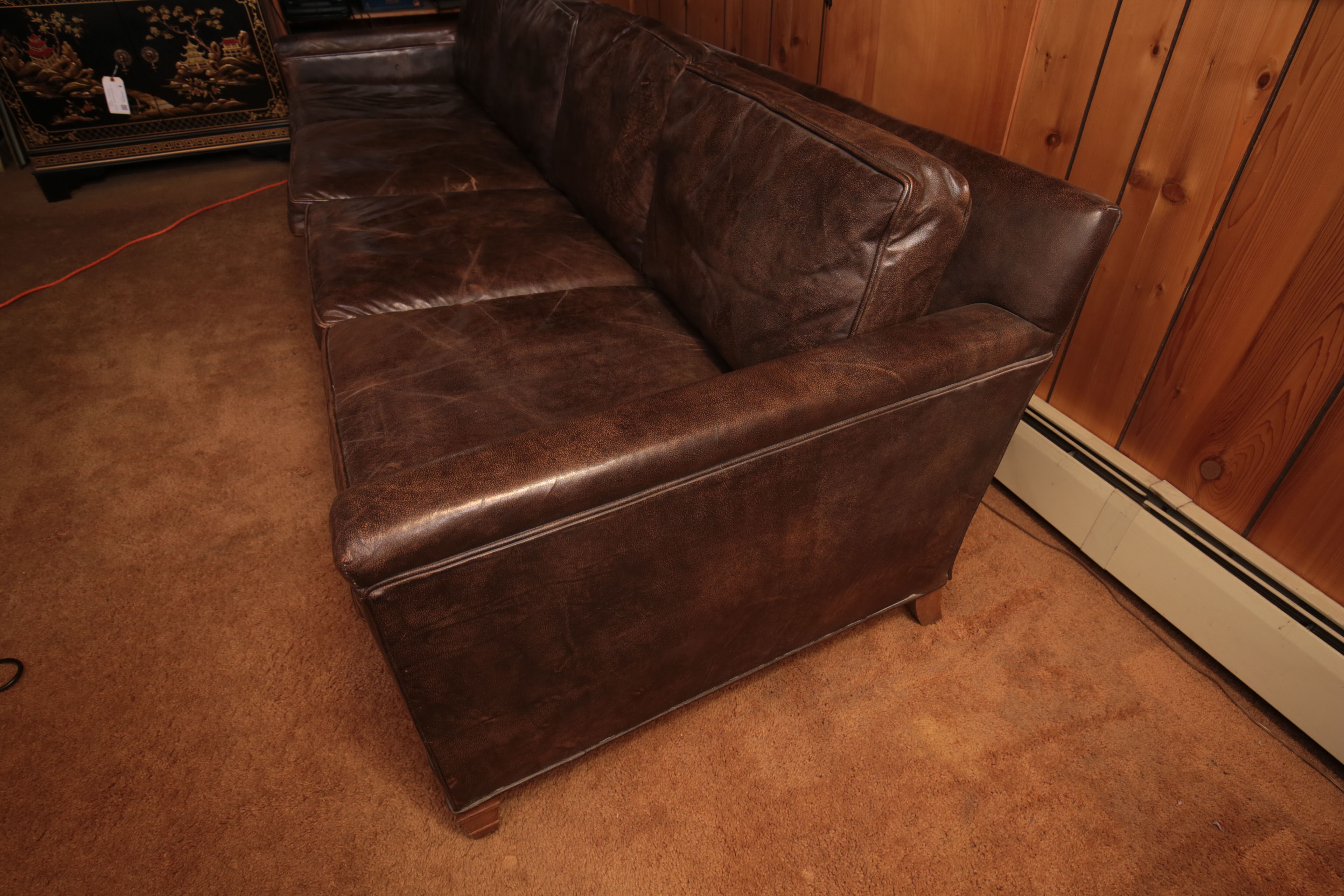 Howard Lorton Galleries Leather Sofa