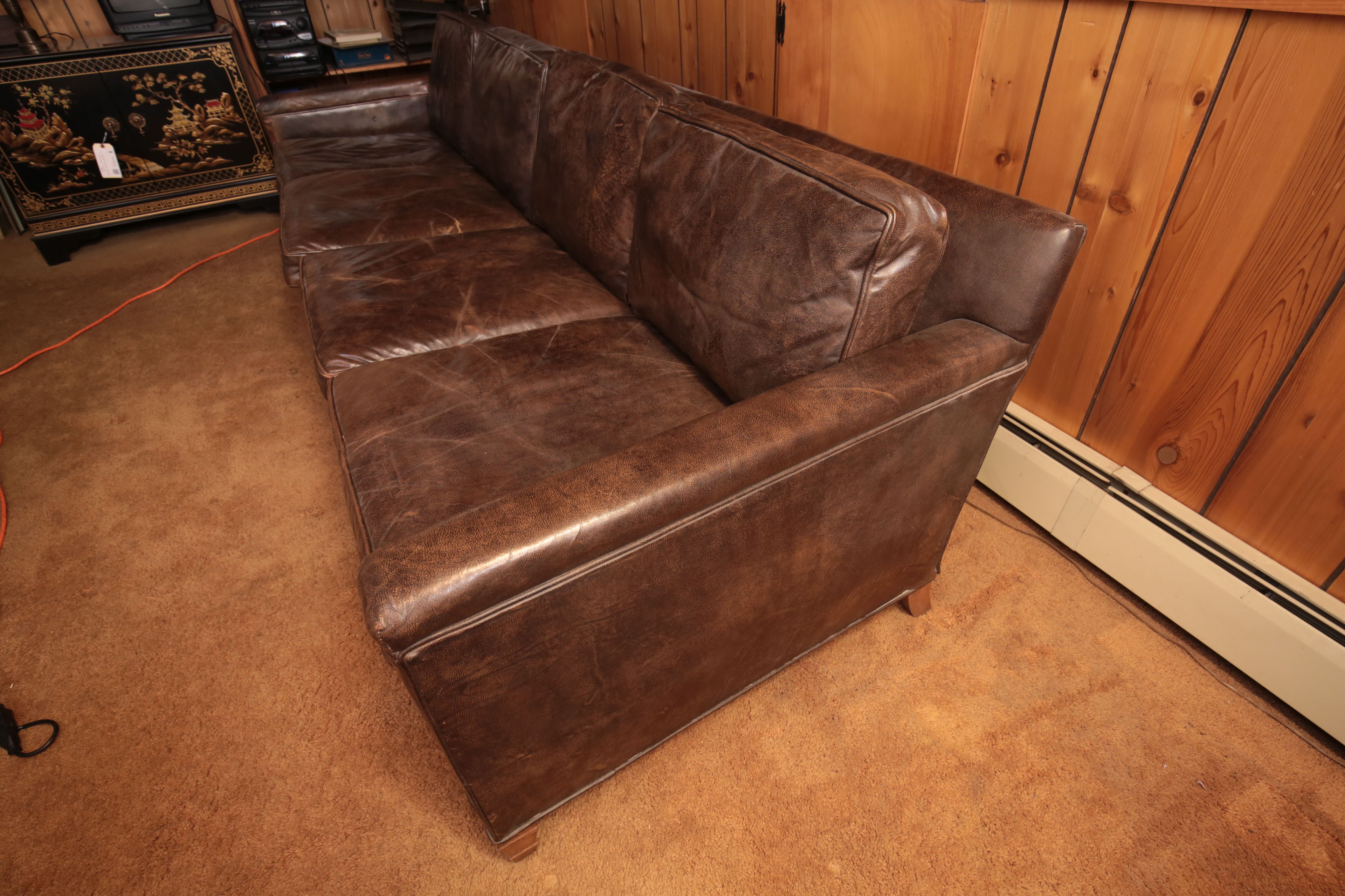 Howard Lorton Galleries Leather Sofa