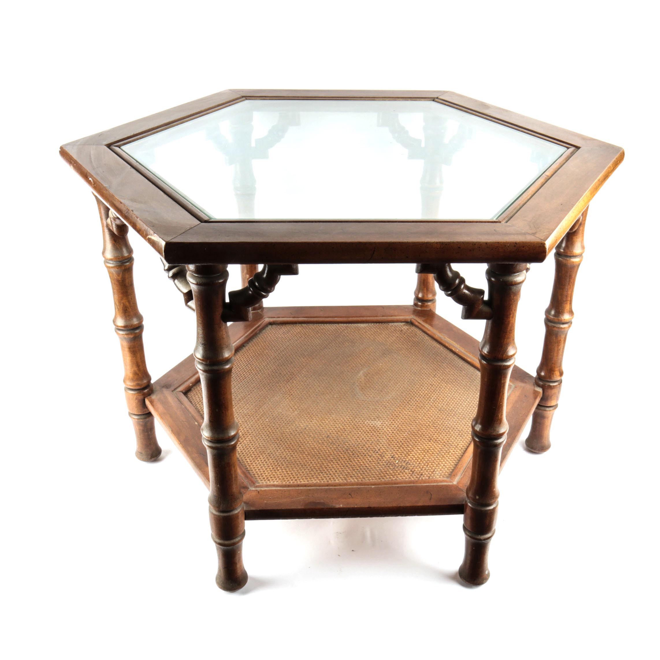 Hexagonal Side Table by Mersman