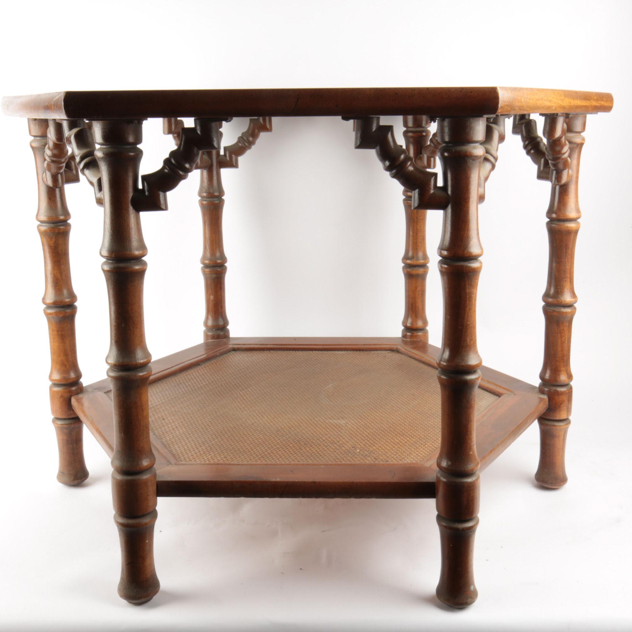 Hexagonal Side Table by Mersman