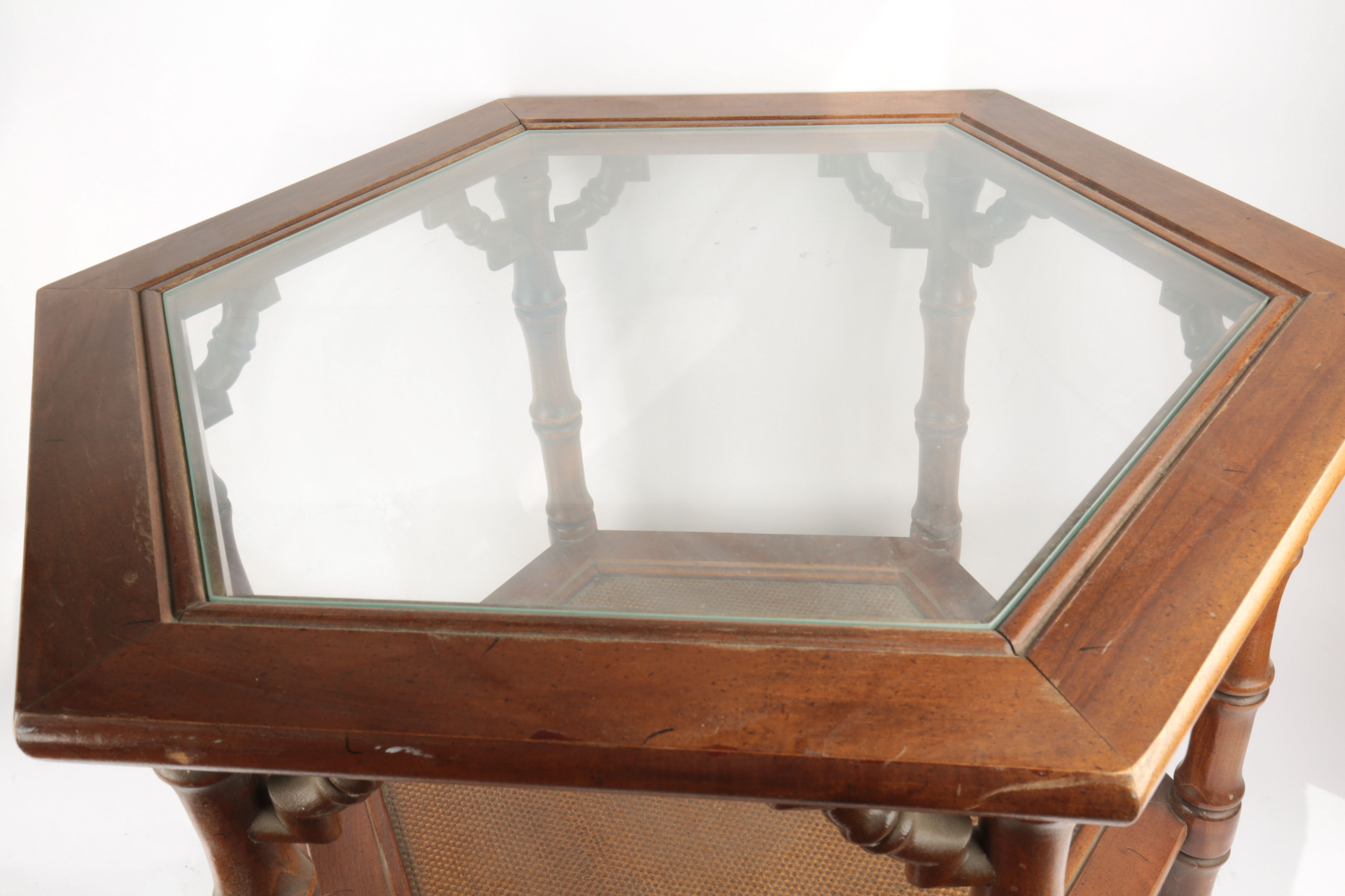 Hexagonal Side Table by Mersman