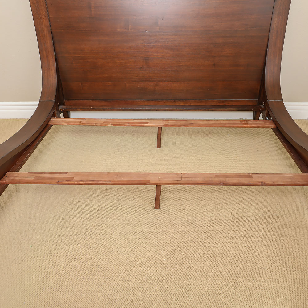 Mahogany Finished "Wave"  Bed Frame in King Size