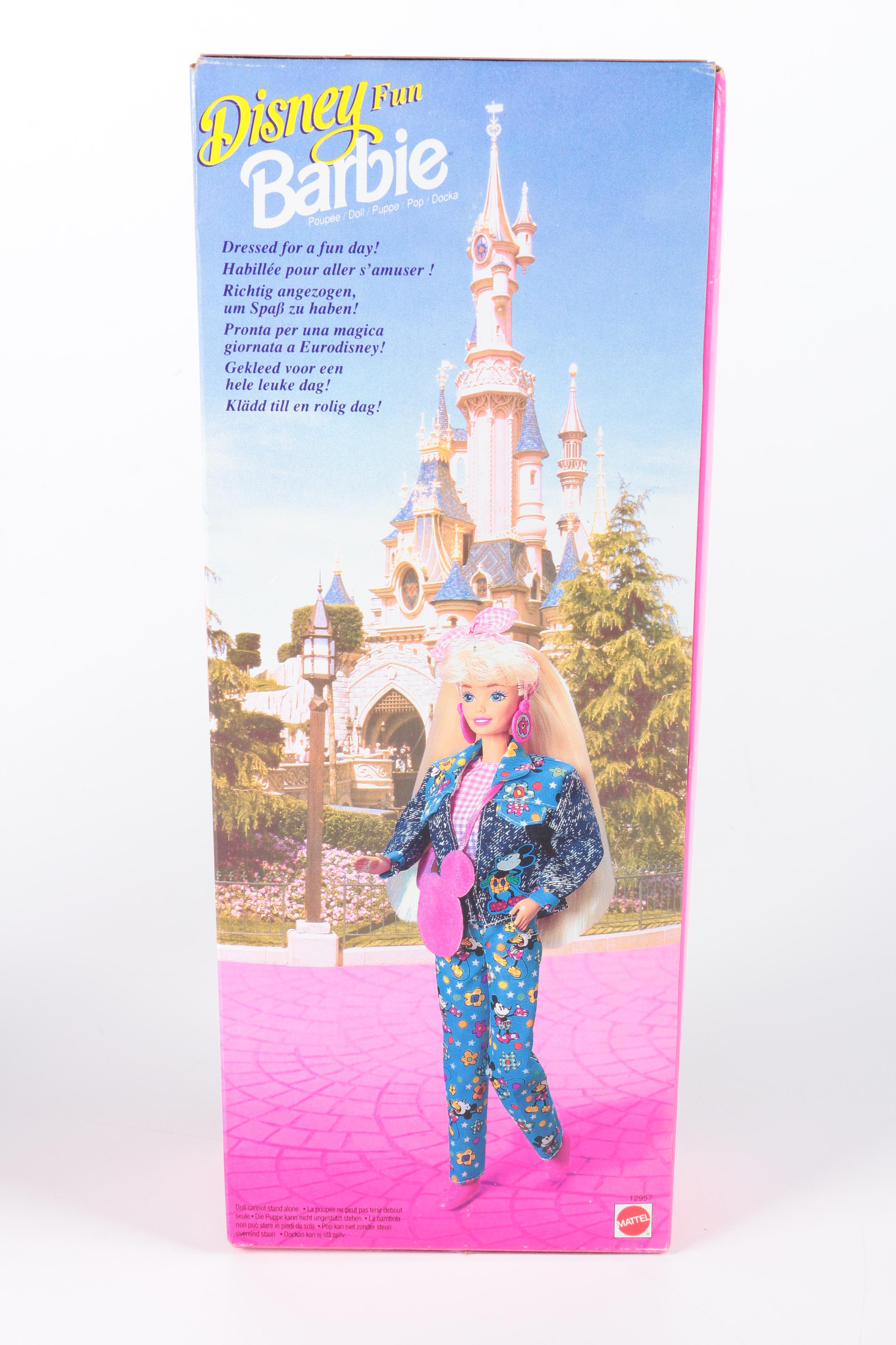 Pair of "Disney Fun" Barbie Dolls