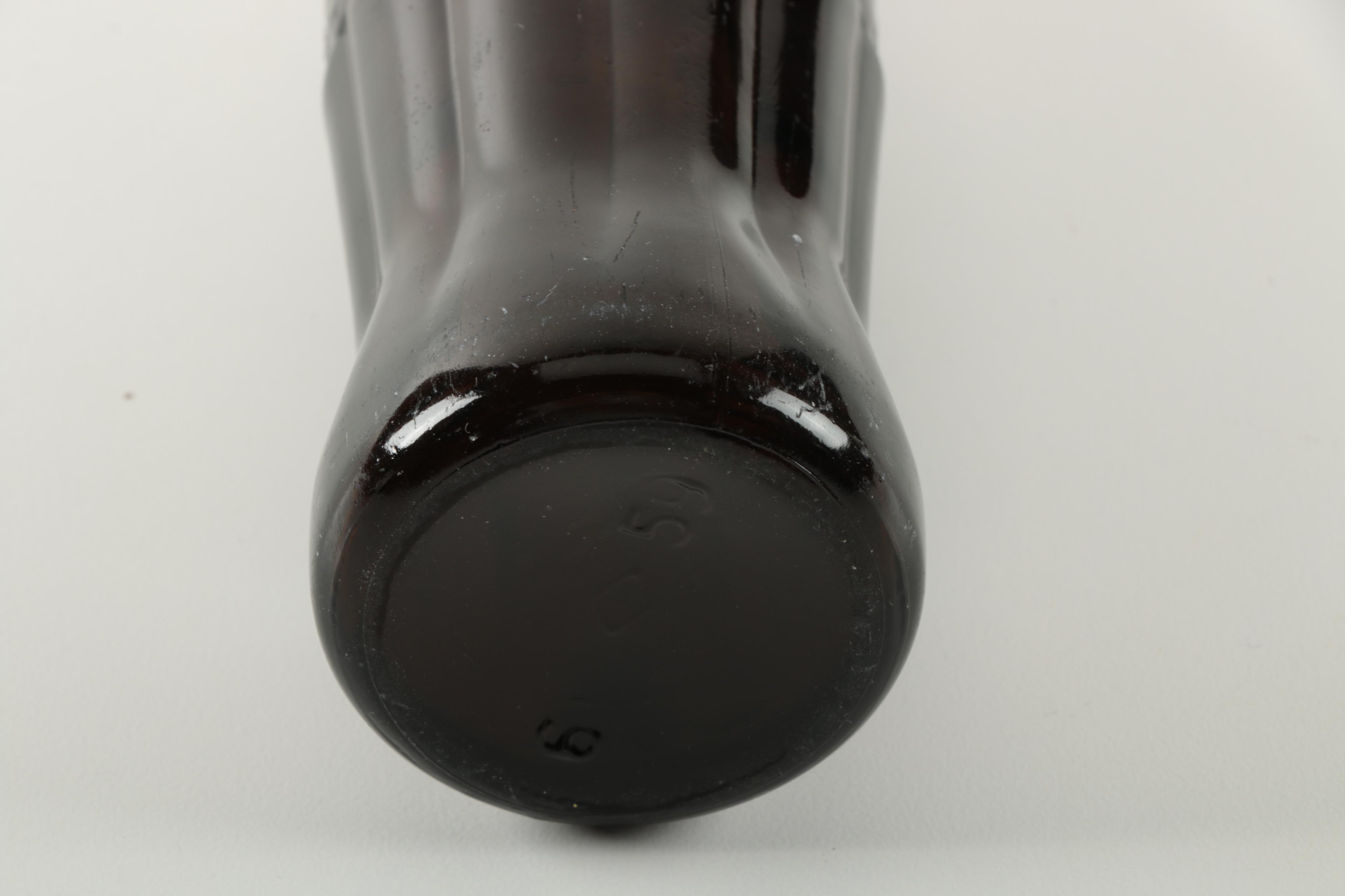 Vintage Brown Glass Coca-Cola Bottle