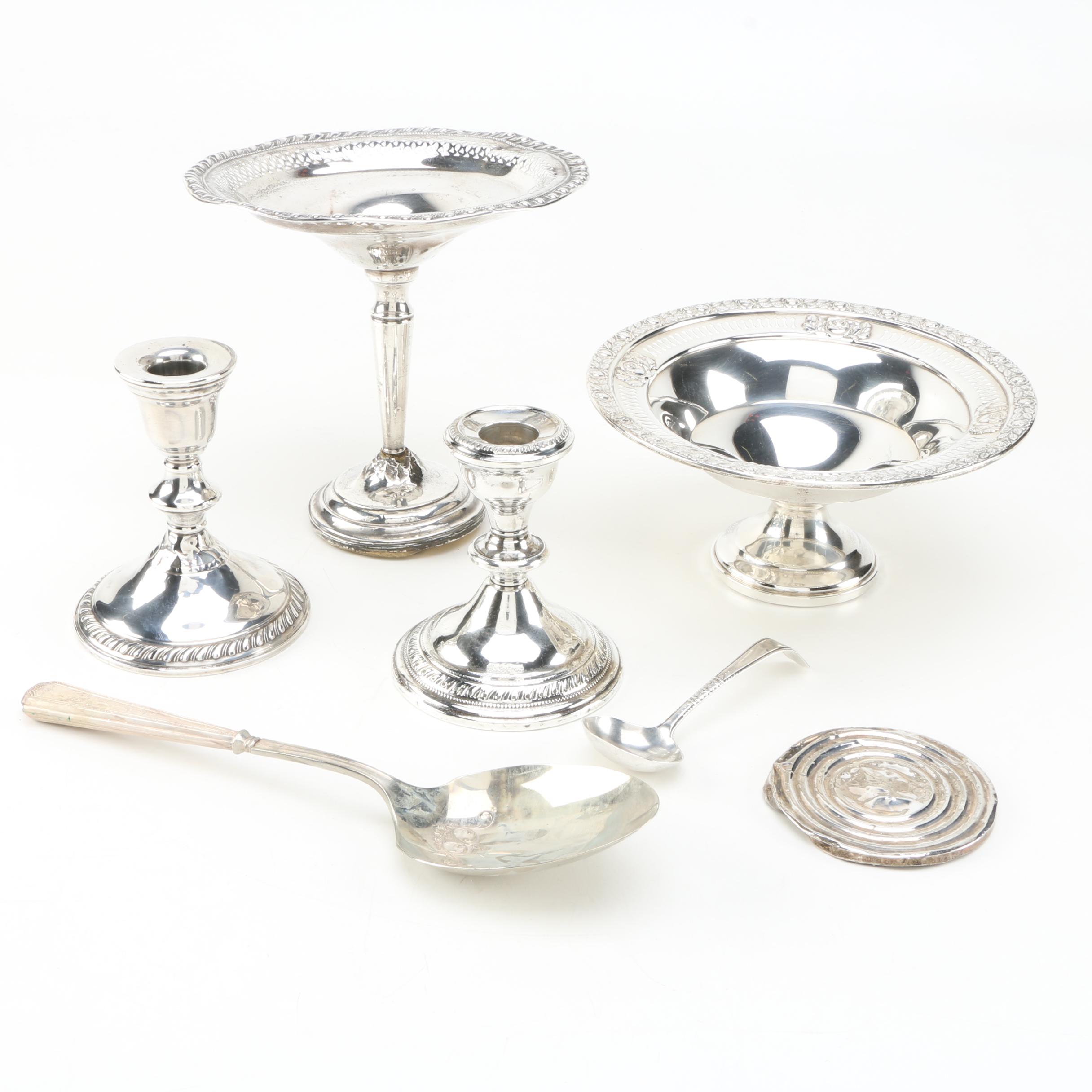 Collection of Sterling Silver Tableware Featuring Mueck-Carey Co.