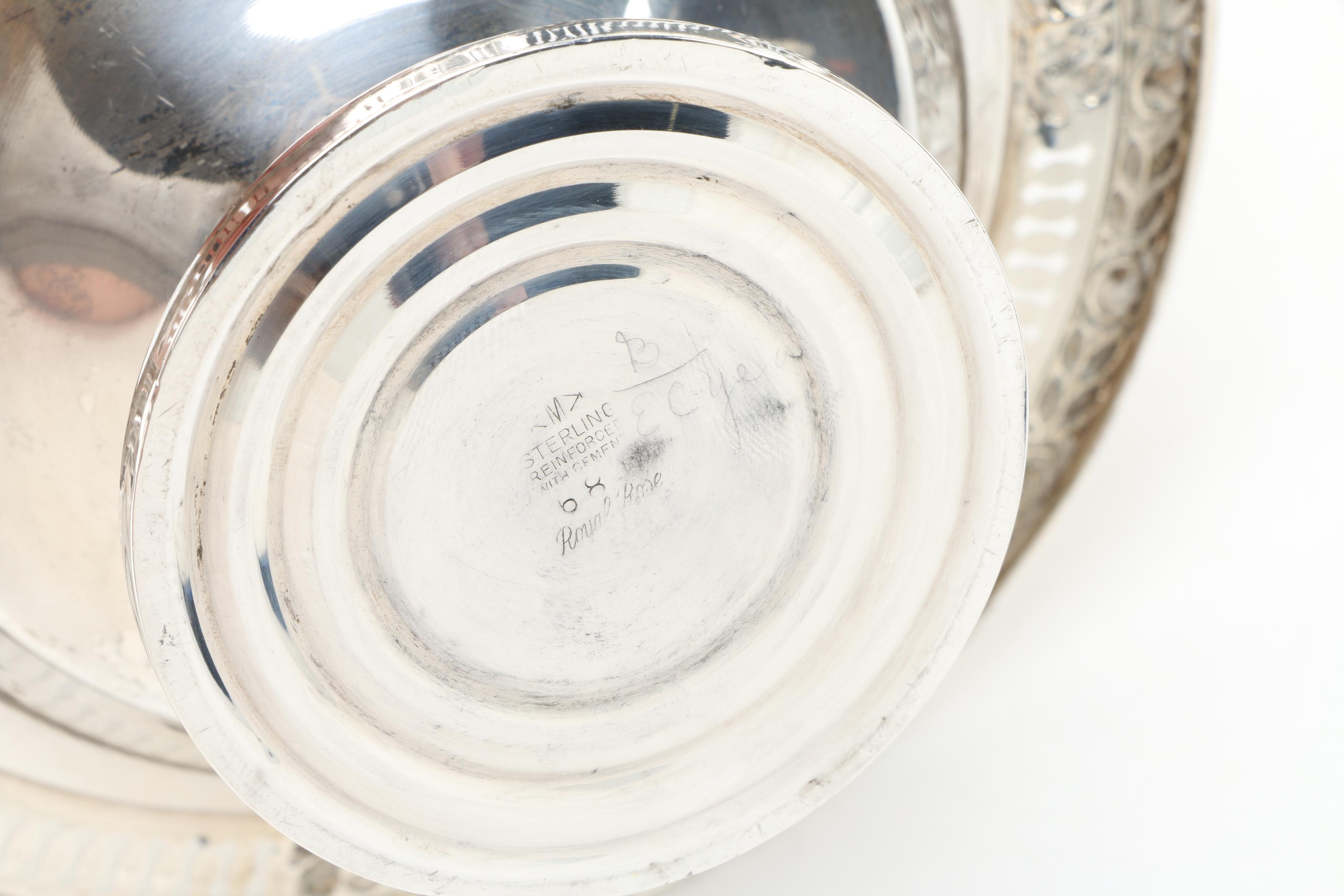 Collection of Sterling Silver Tableware Featuring Mueck-Carey Co.