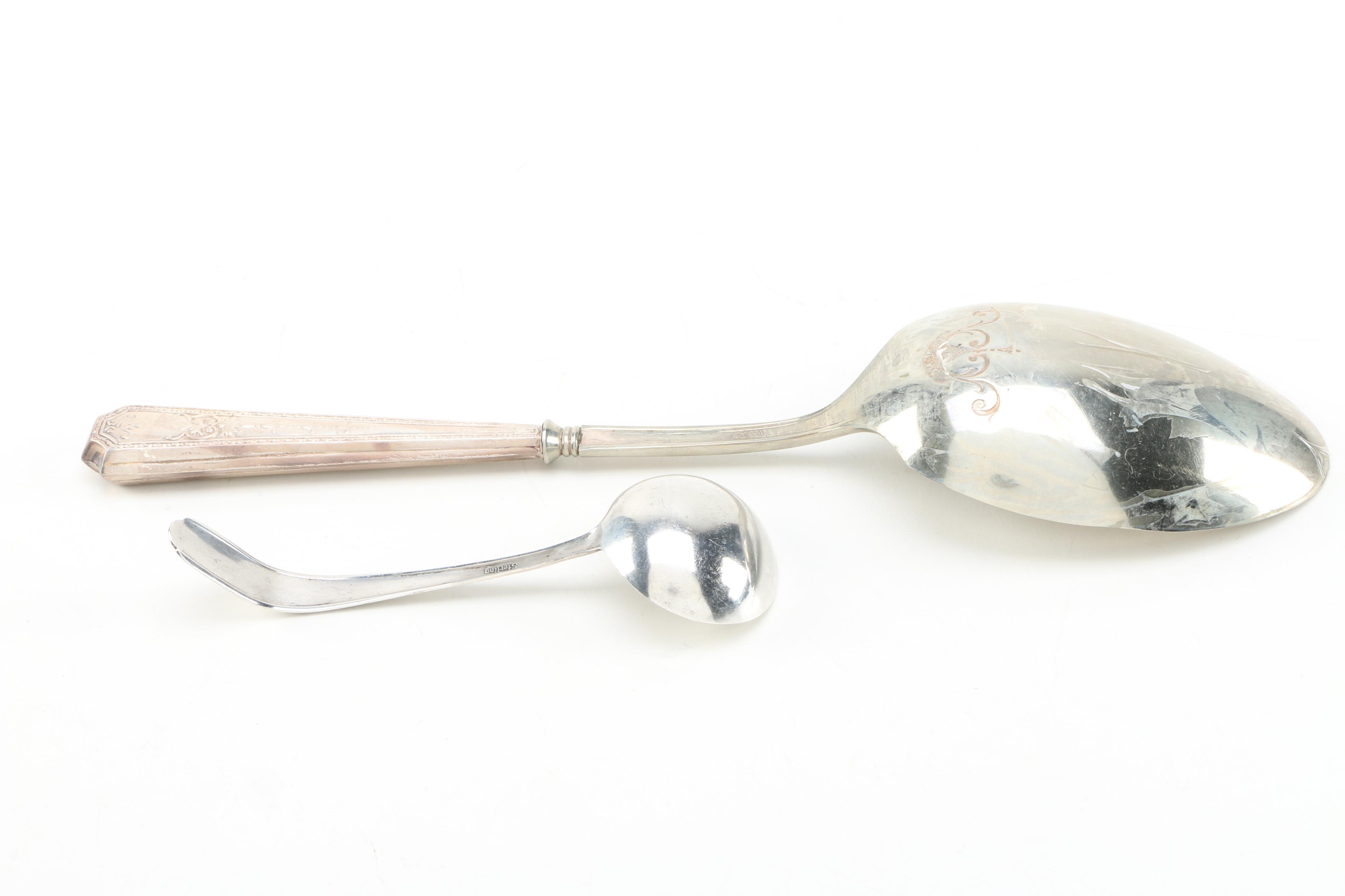 Collection of Sterling Silver Tableware Featuring Mueck-Carey Co.