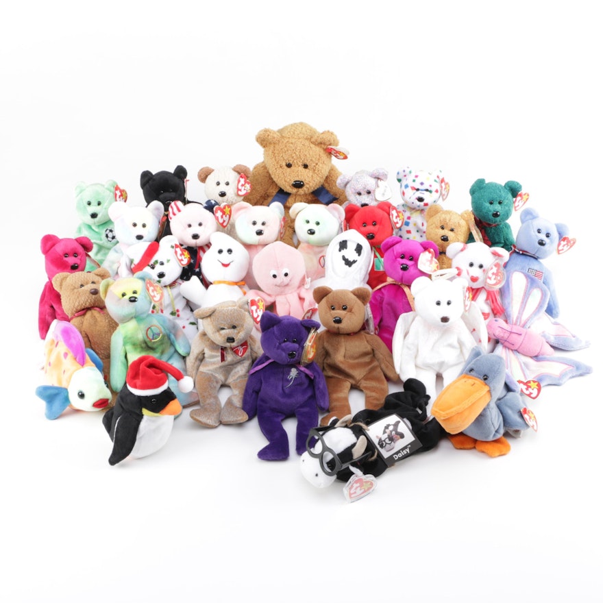 Collection of "Beanie Baby" Stuffed Animals