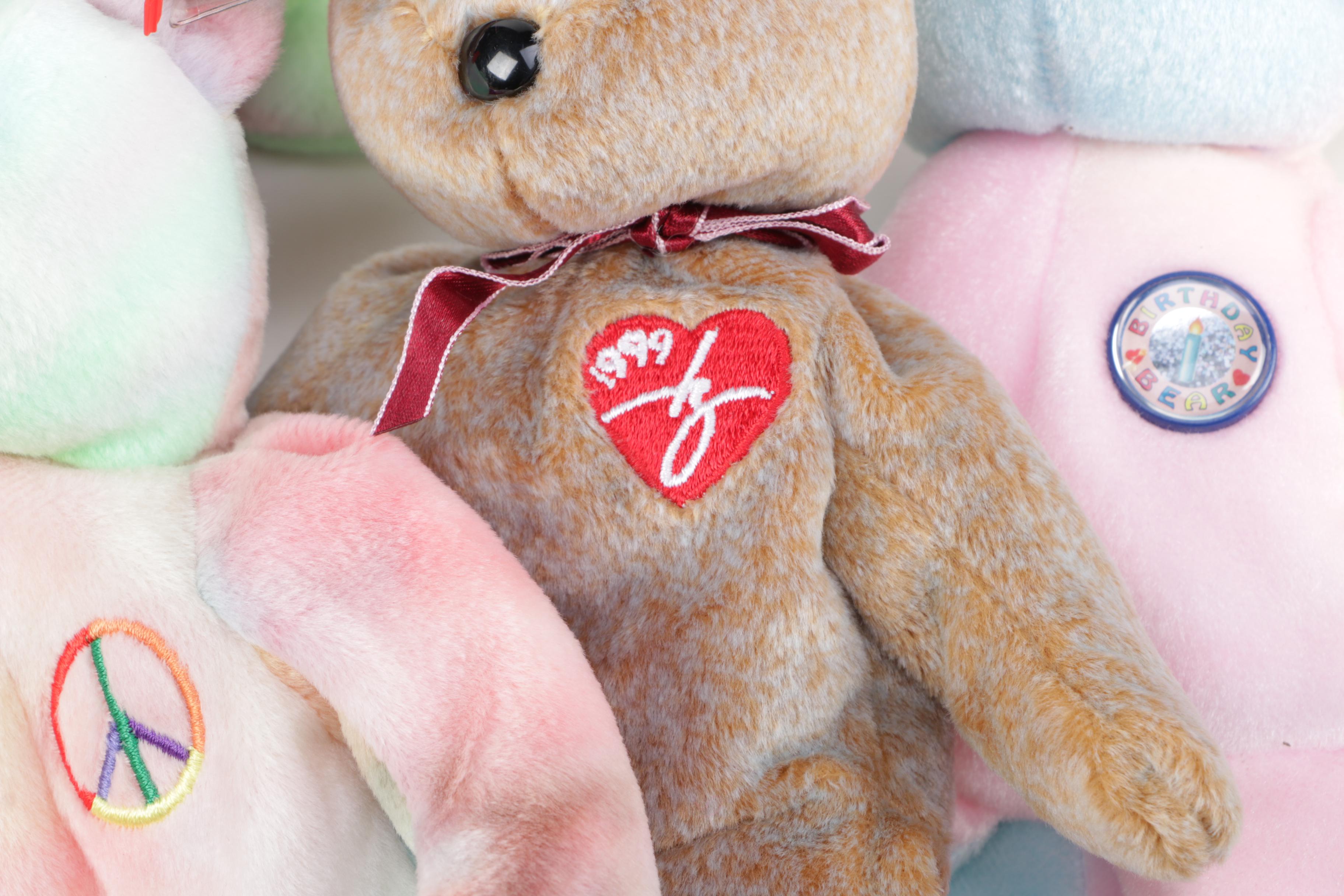 Collection of "Beanie Baby" Stuffed Animals