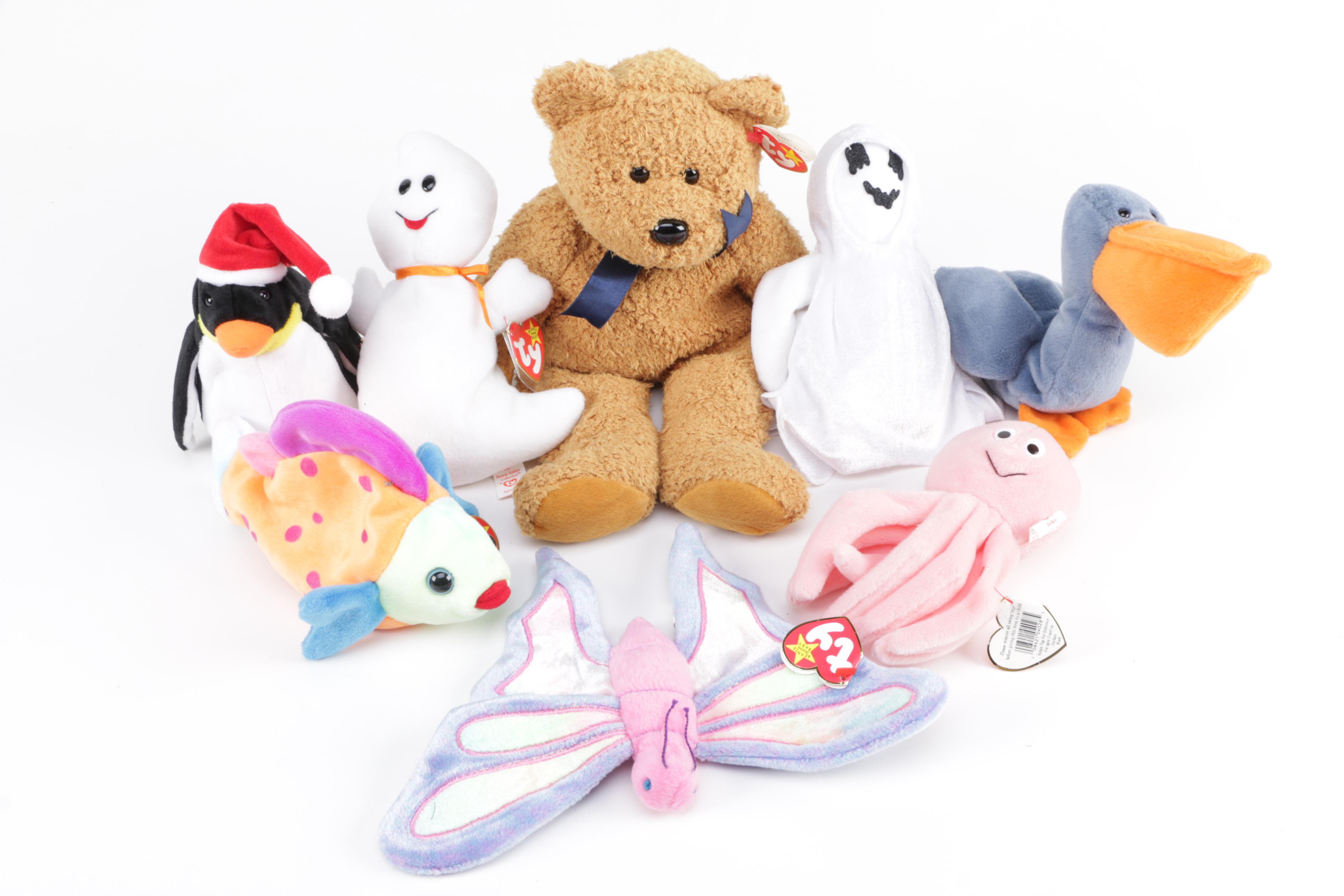 Collection of "Beanie Baby" Stuffed Animals