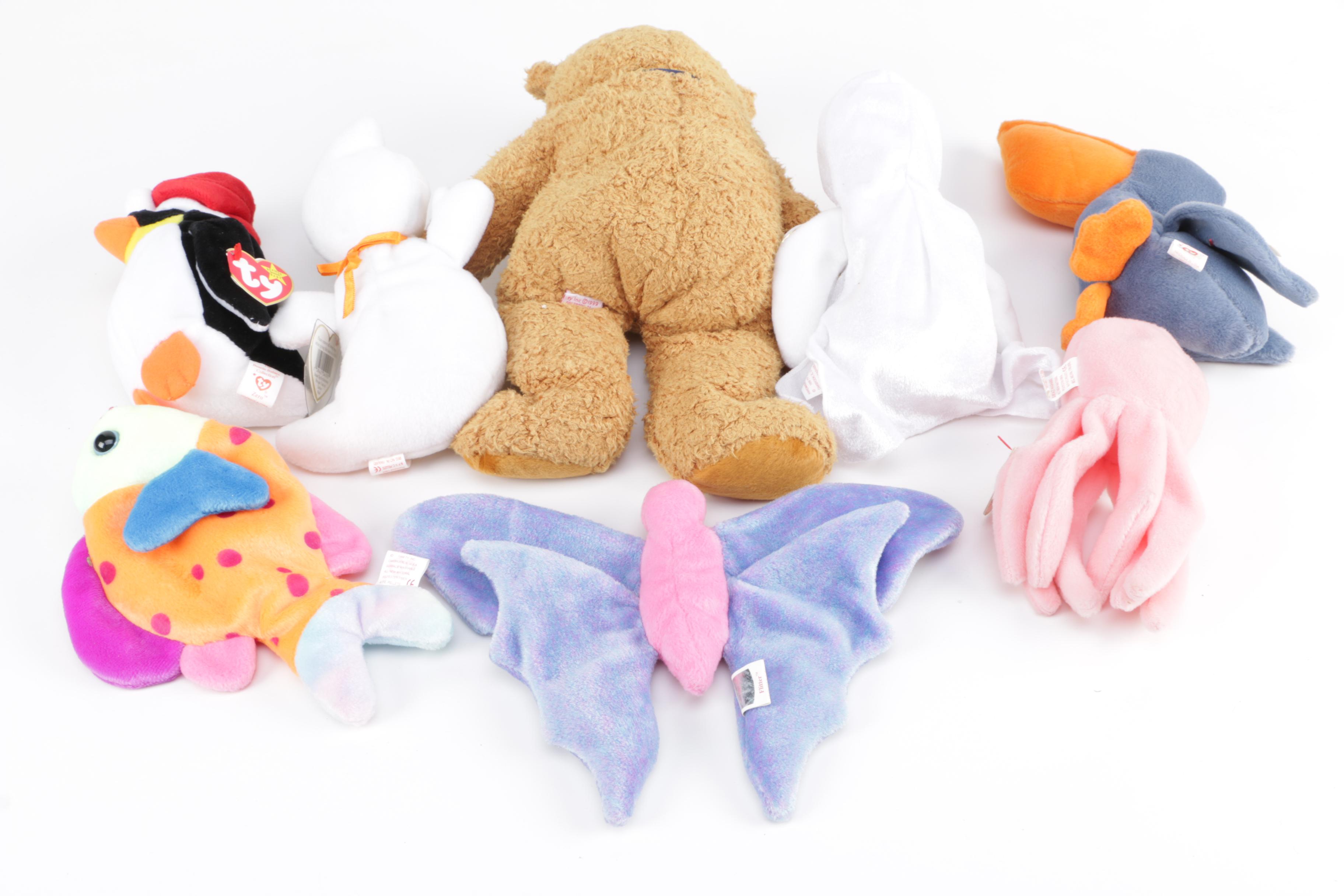 Collection of "Beanie Baby" Stuffed Animals
