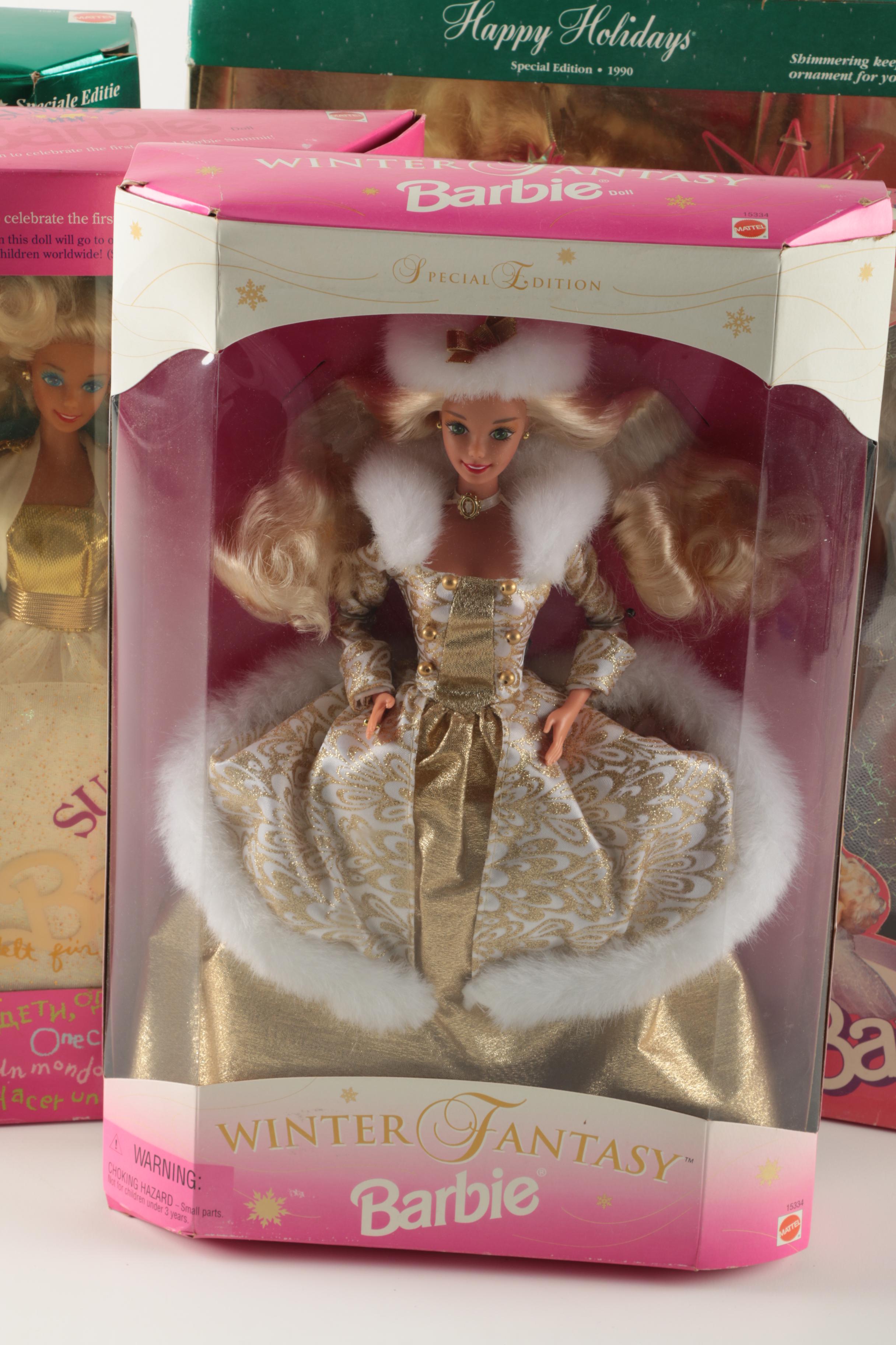 Seasonal and Themed Barbies in Boxes