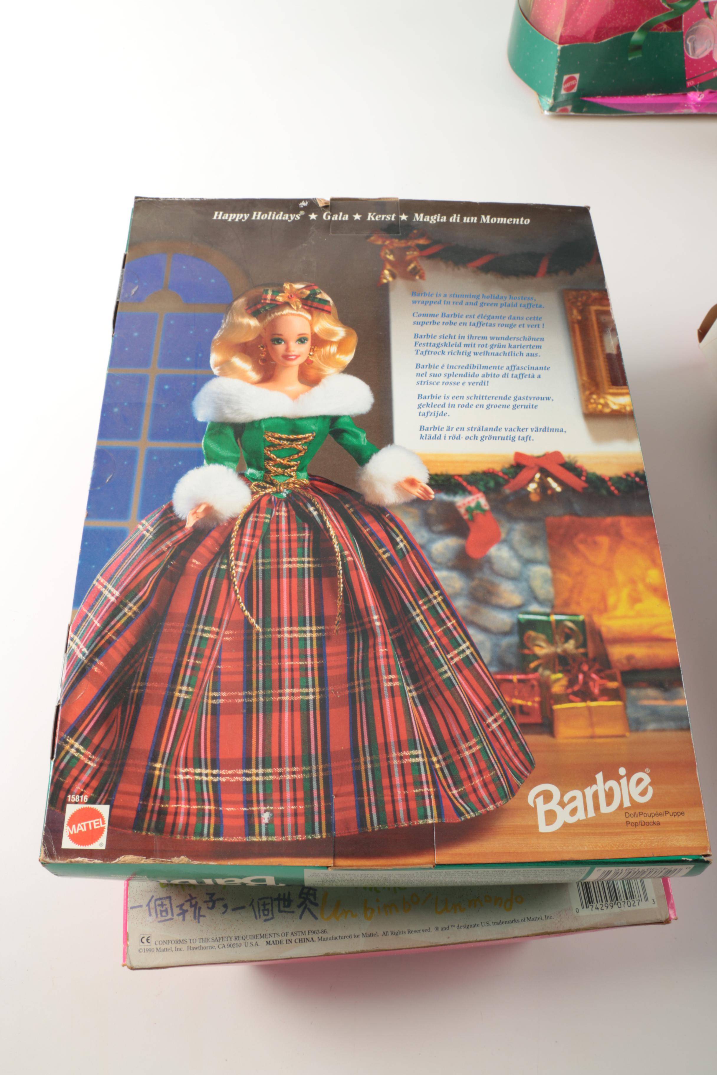 Seasonal and Themed Barbies in Boxes