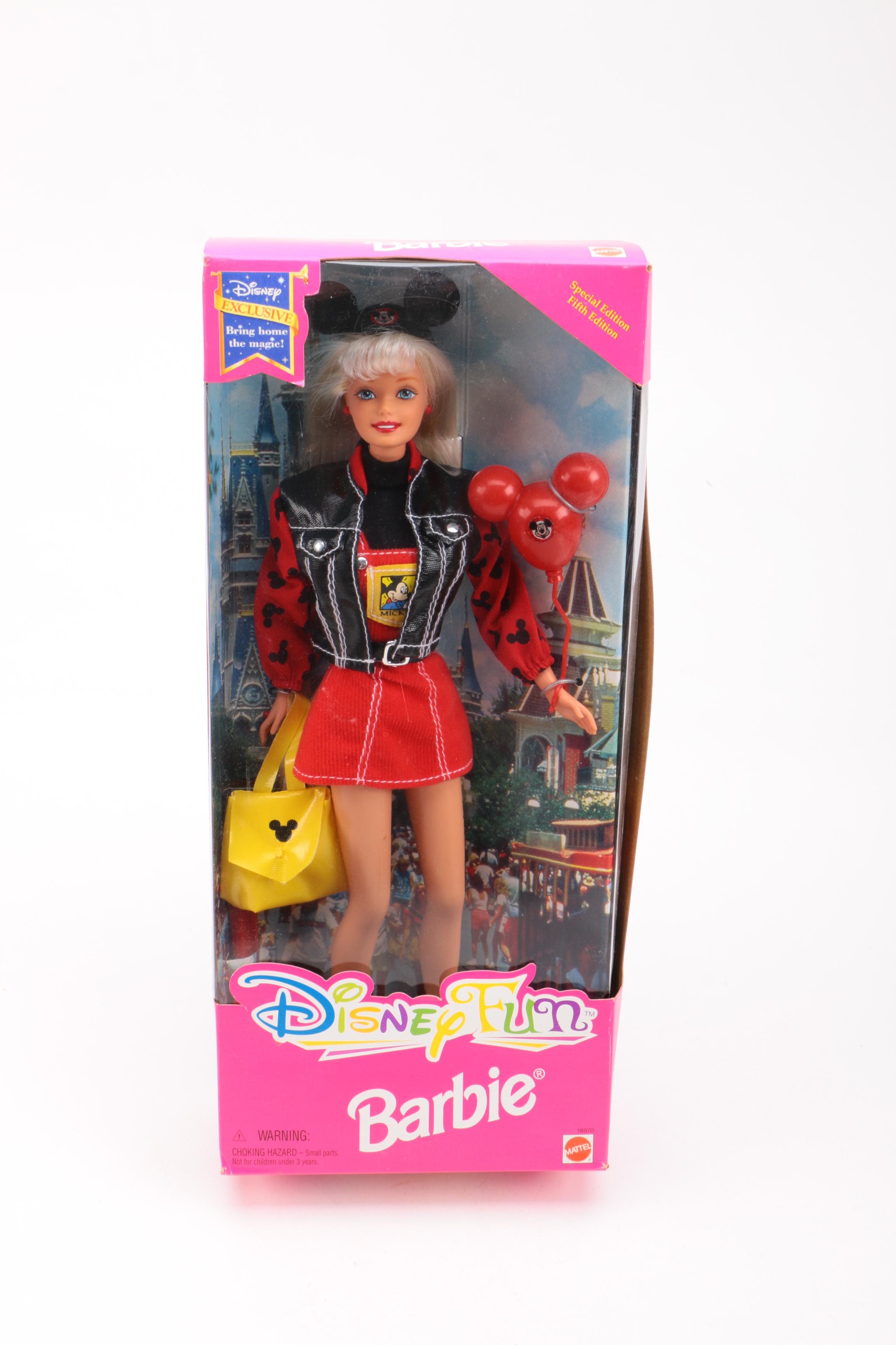 Disney Barbie Dolls in Boxes