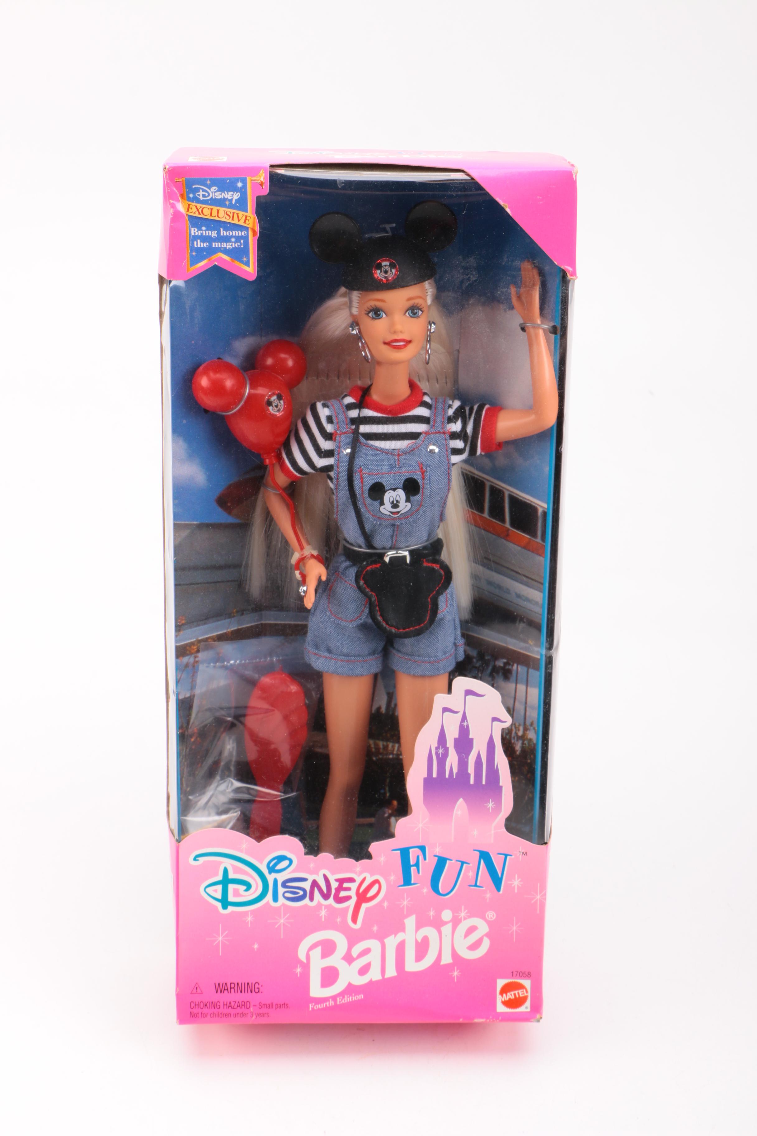 Disney Barbie Dolls in Boxes