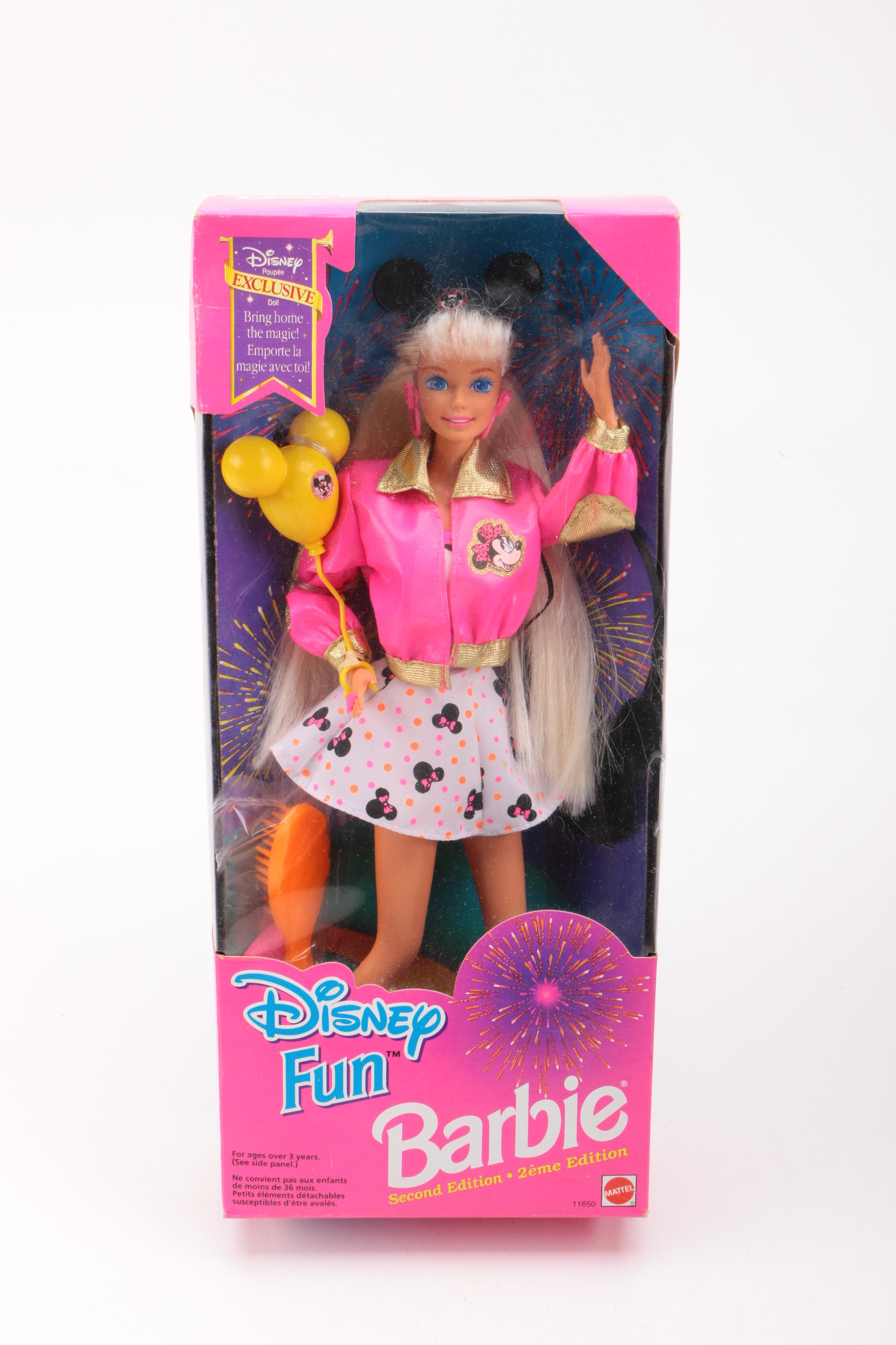 Disney Barbie Dolls in Boxes