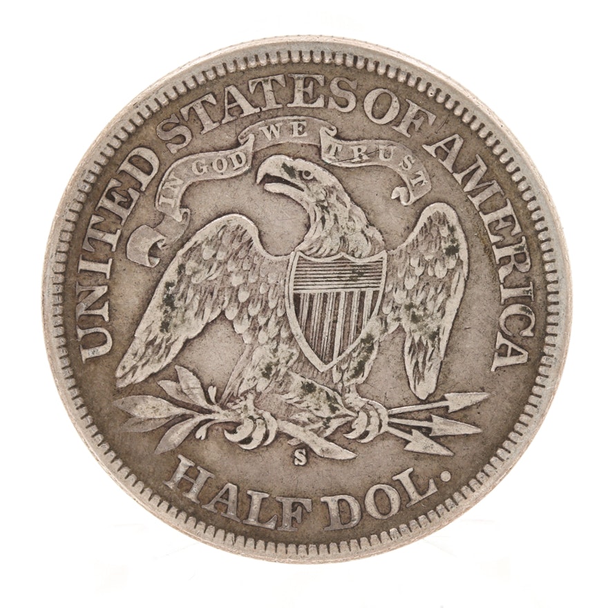 1876 S Seated Liberty Half-Dollar