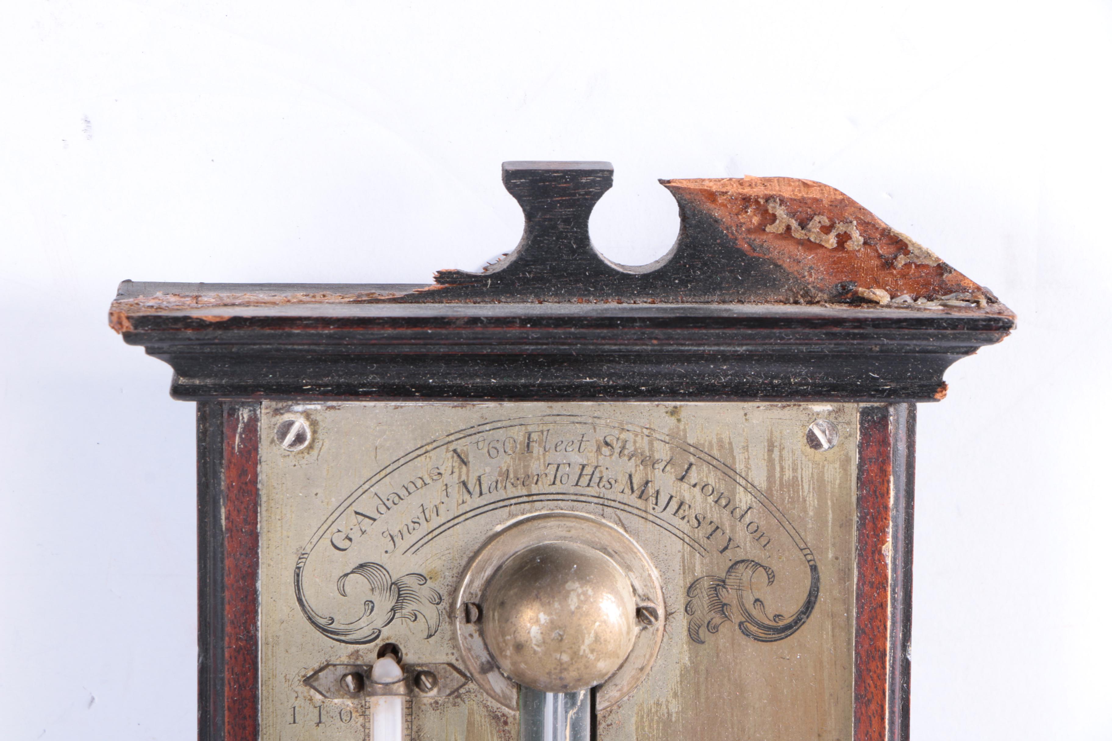 Antique  Adams of London Stick Barometer