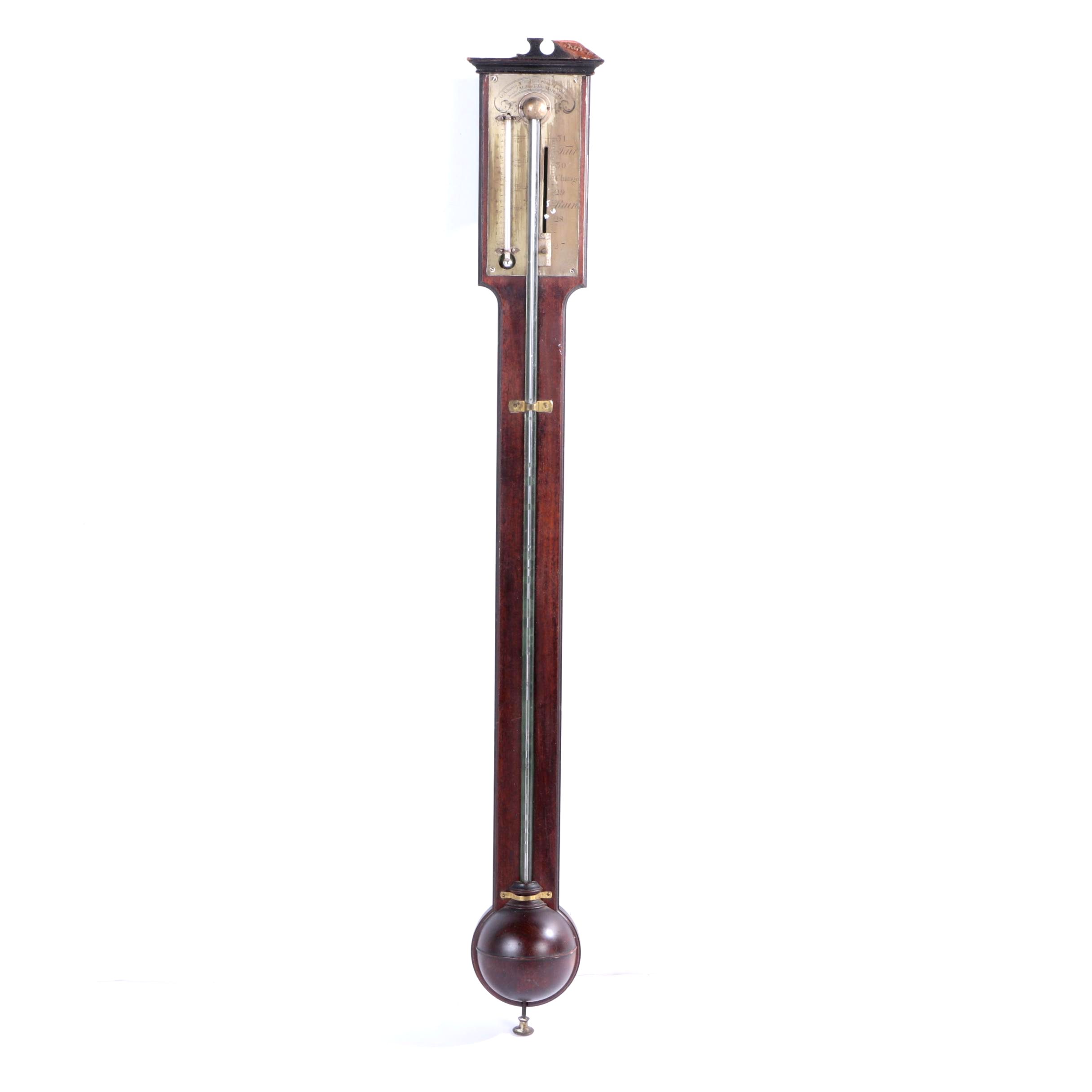 Antique  Adams of London Stick Barometer