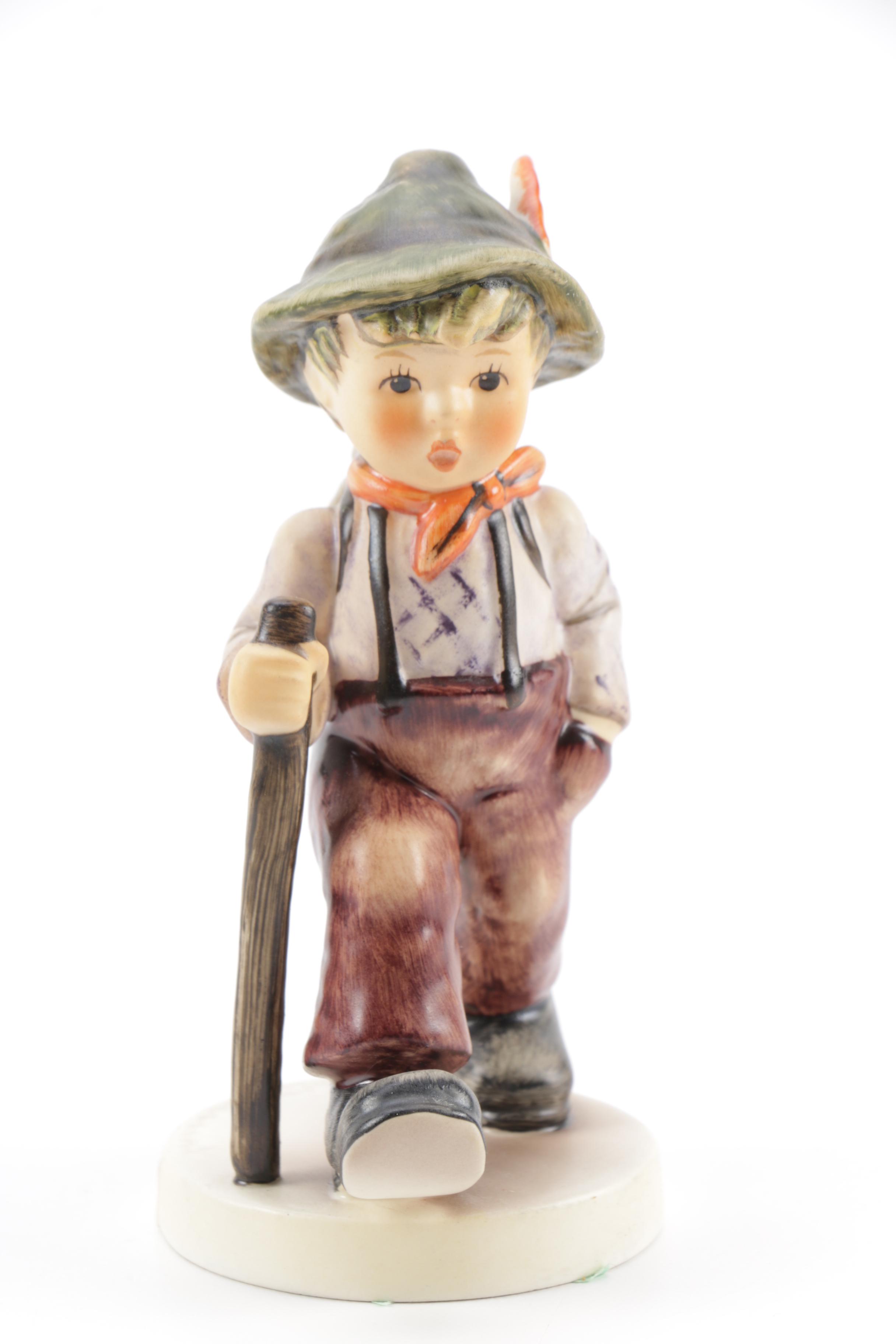 Guiseppe Armani Porcelain Figurine and Hummel "Grandma's Boy"