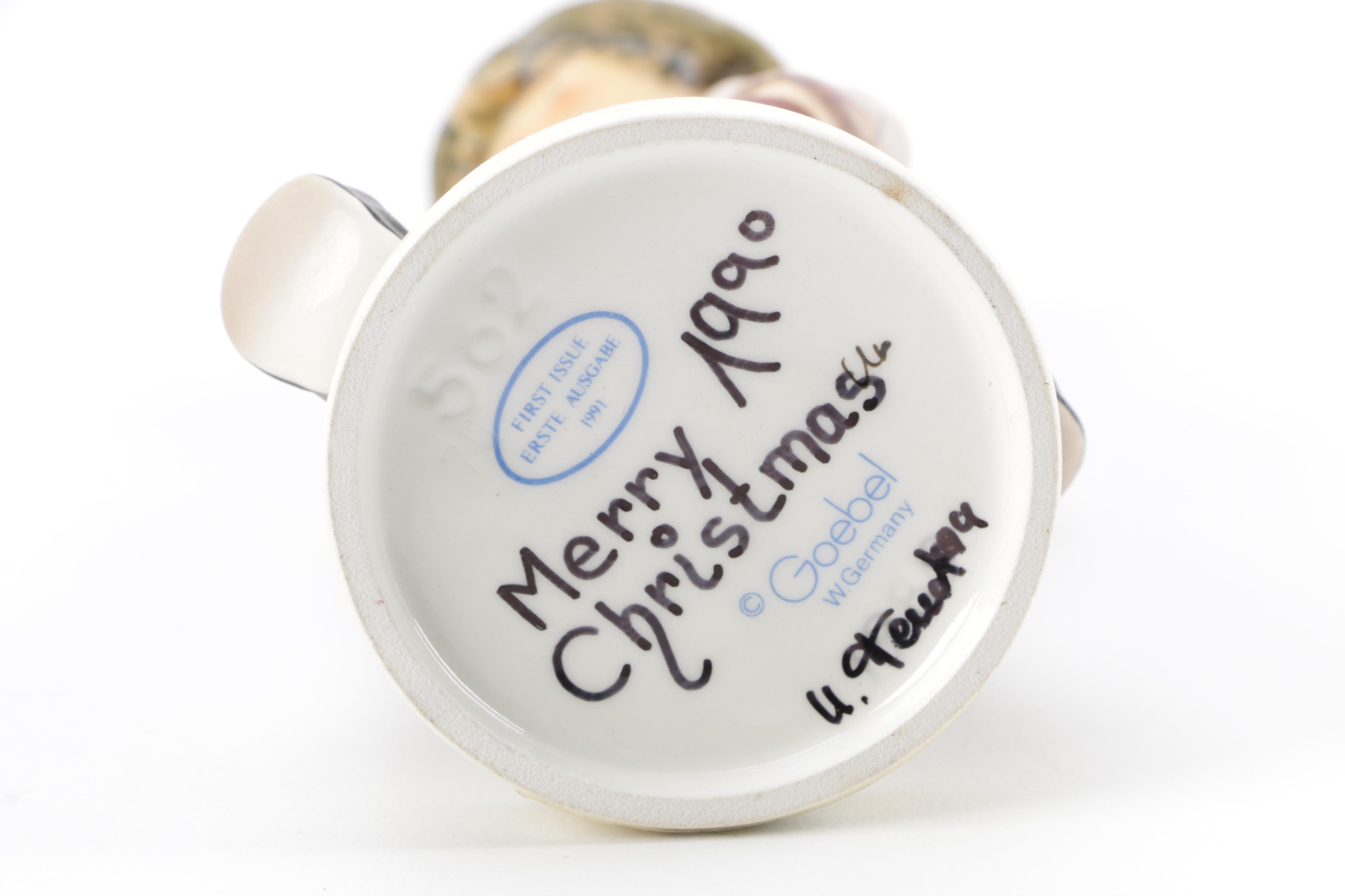 Guiseppe Armani Porcelain Figurine and Hummel "Grandma's Boy"