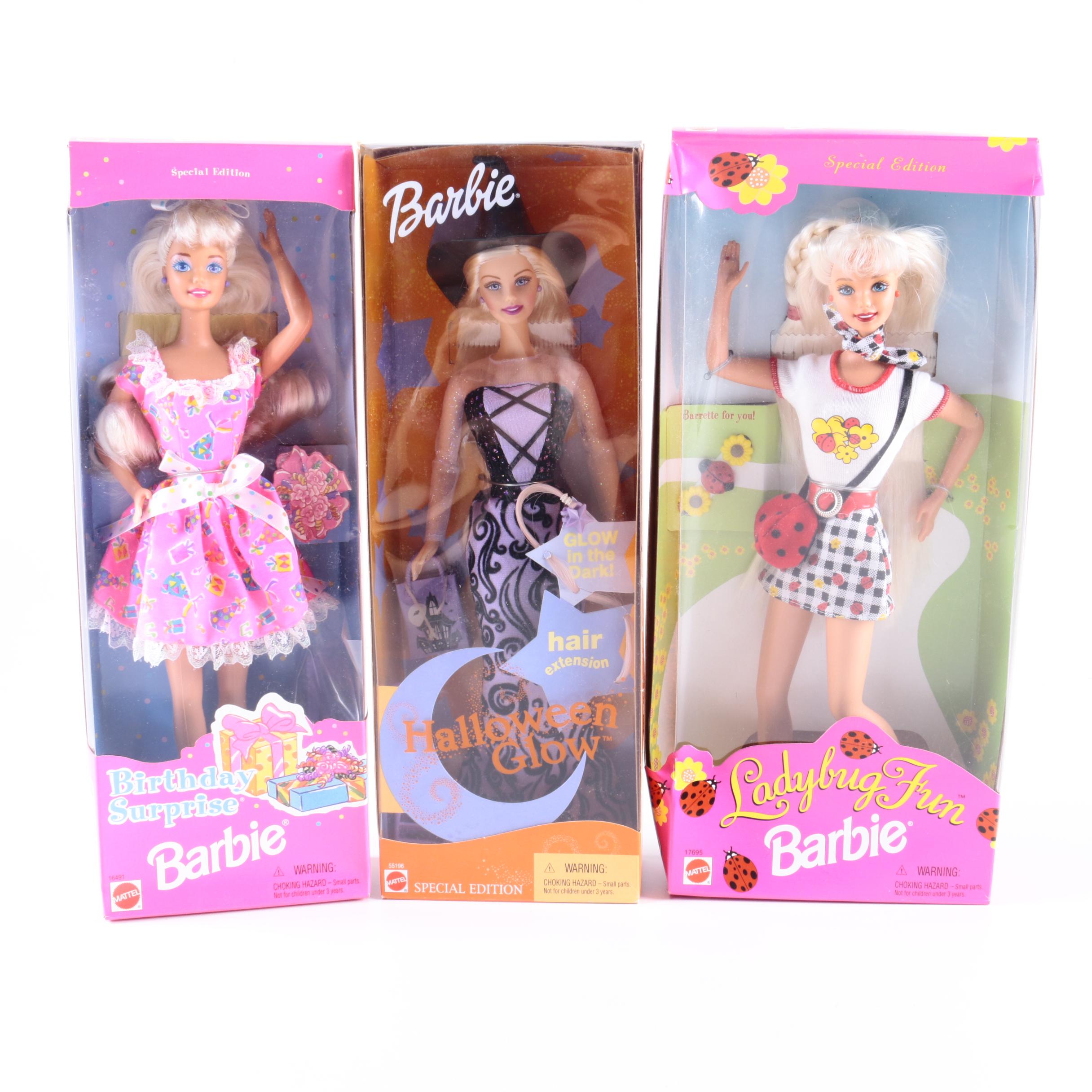 Barbie Dolls Including "Halloween Glow"