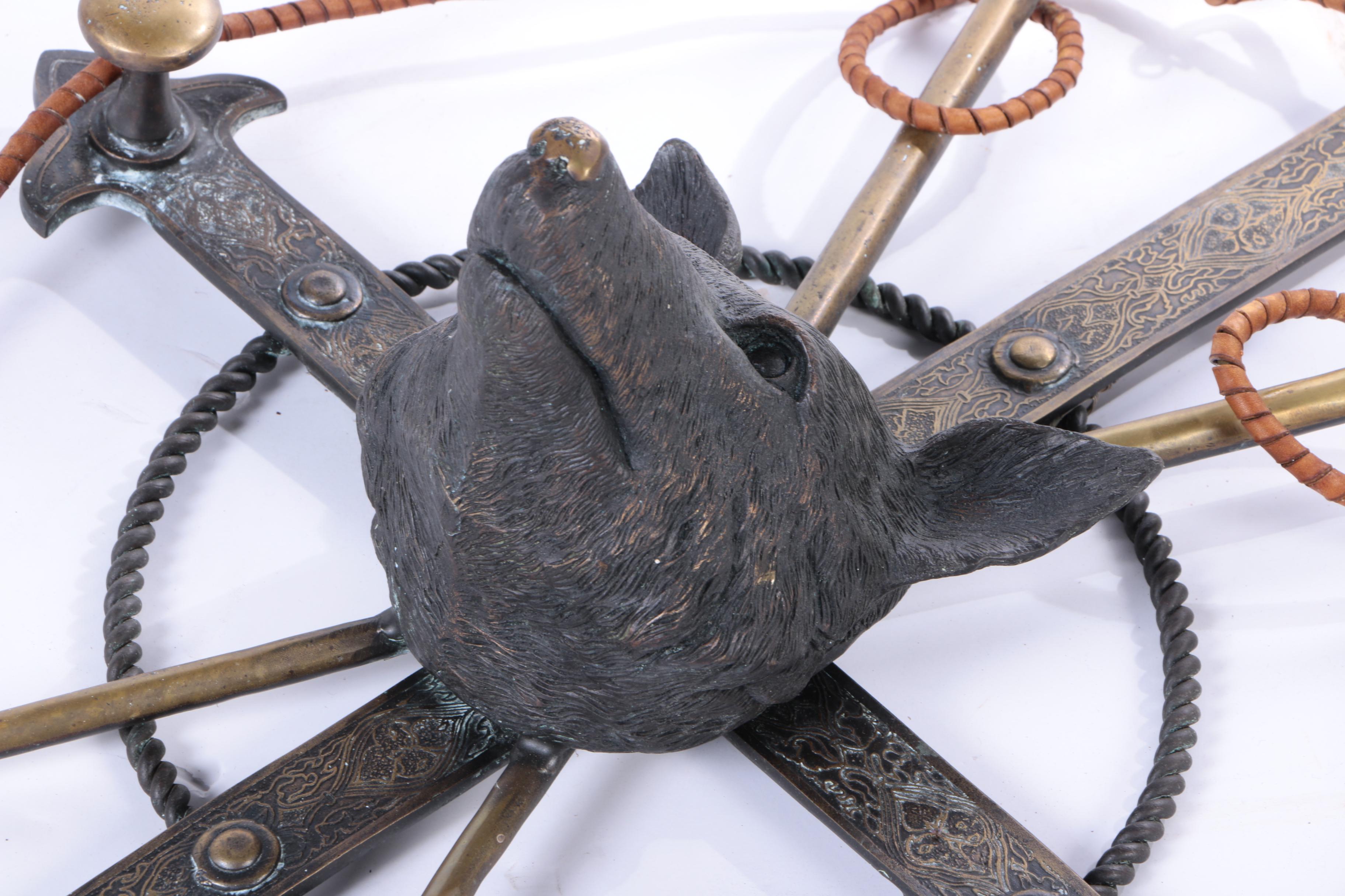 Rustic Fox Themed Metal Wall Hanging