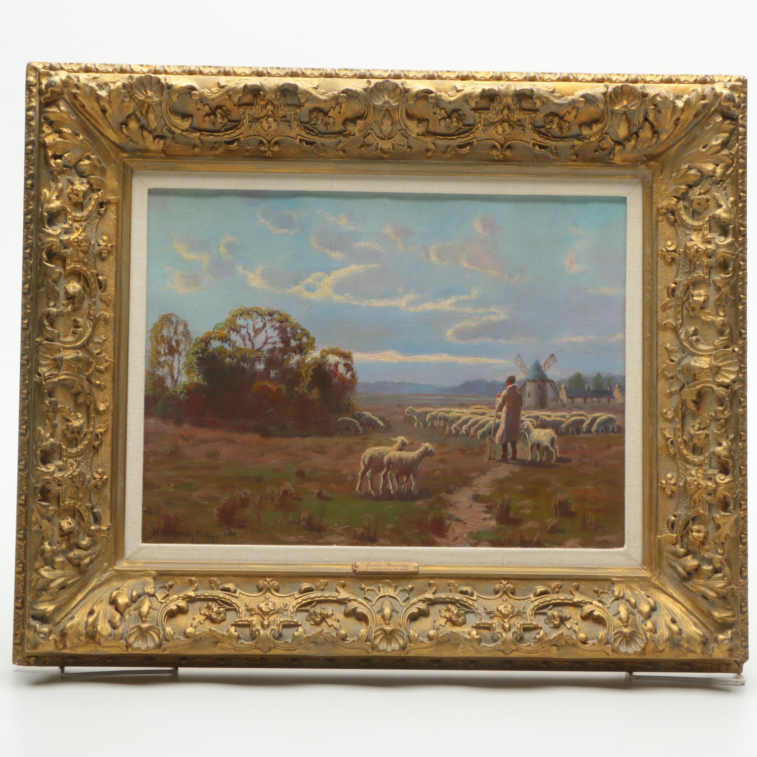 H. Peabody Flagg Oil Painting "Early Morning"