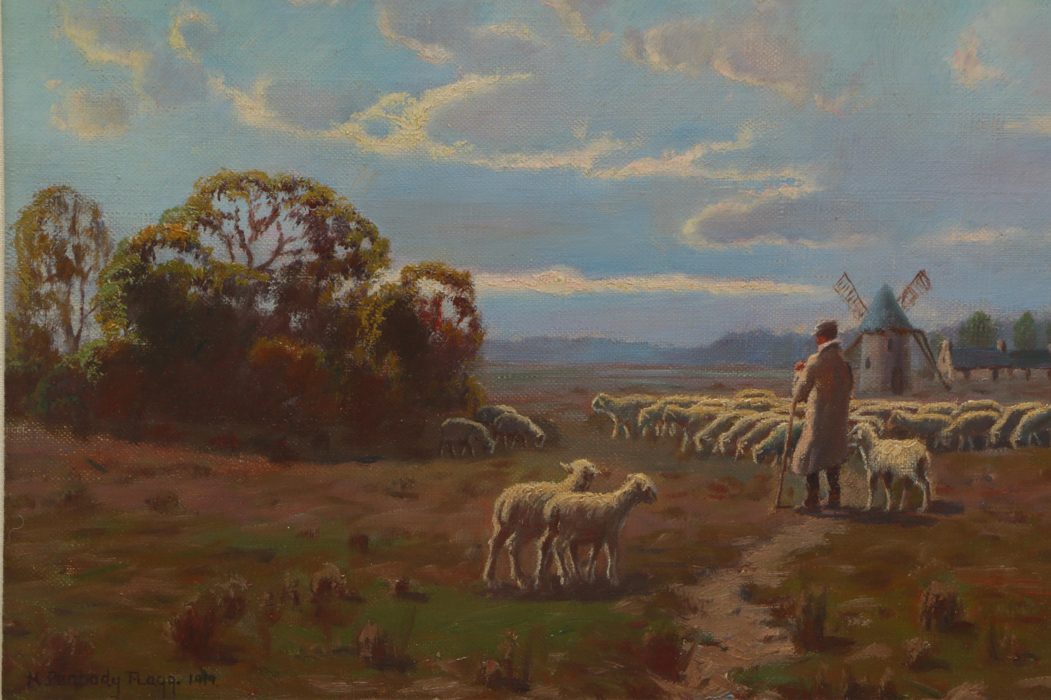 H. Peabody Flagg Oil Painting "Early Morning"