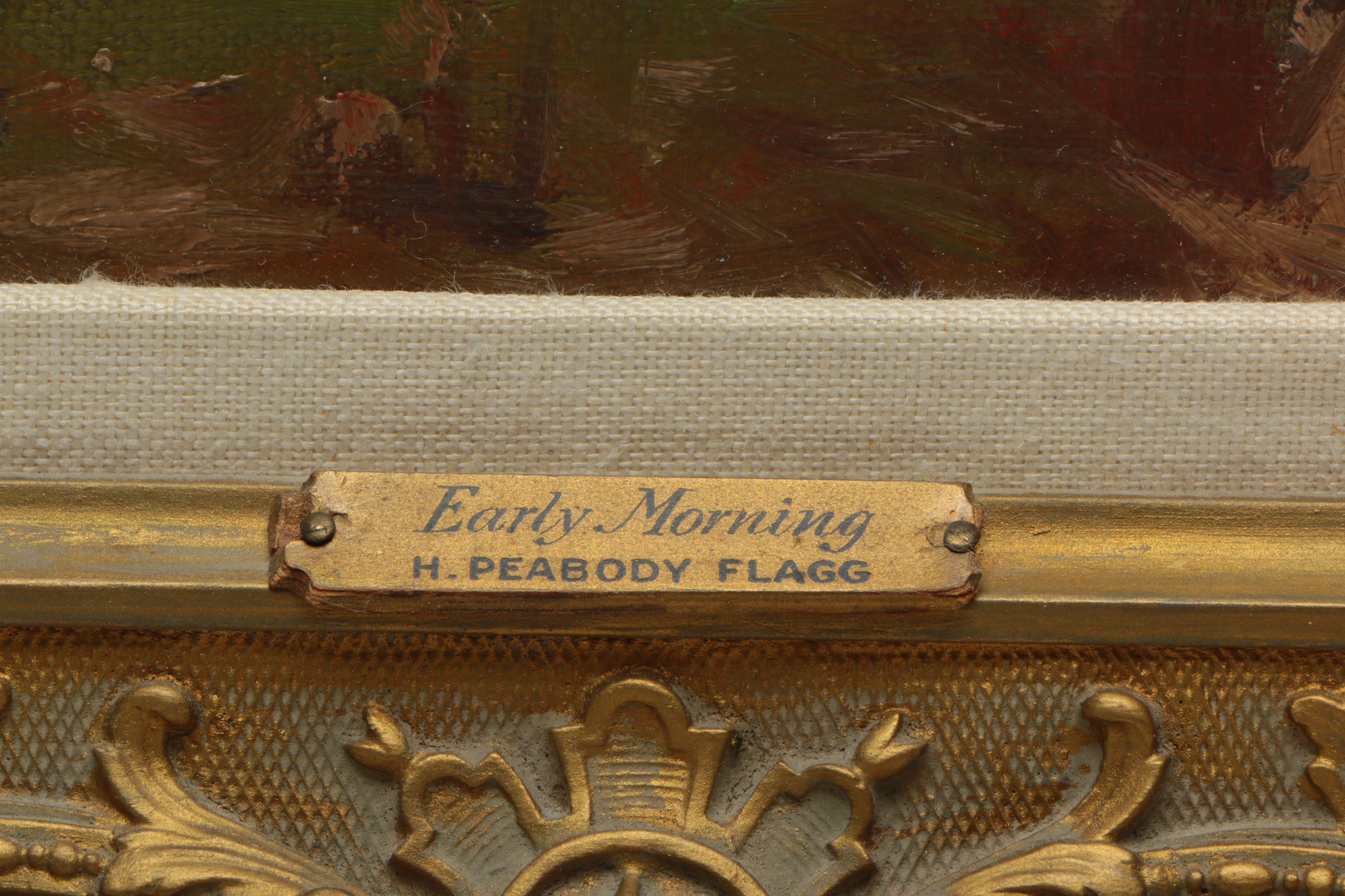 H. Peabody Flagg Oil Painting "Early Morning"