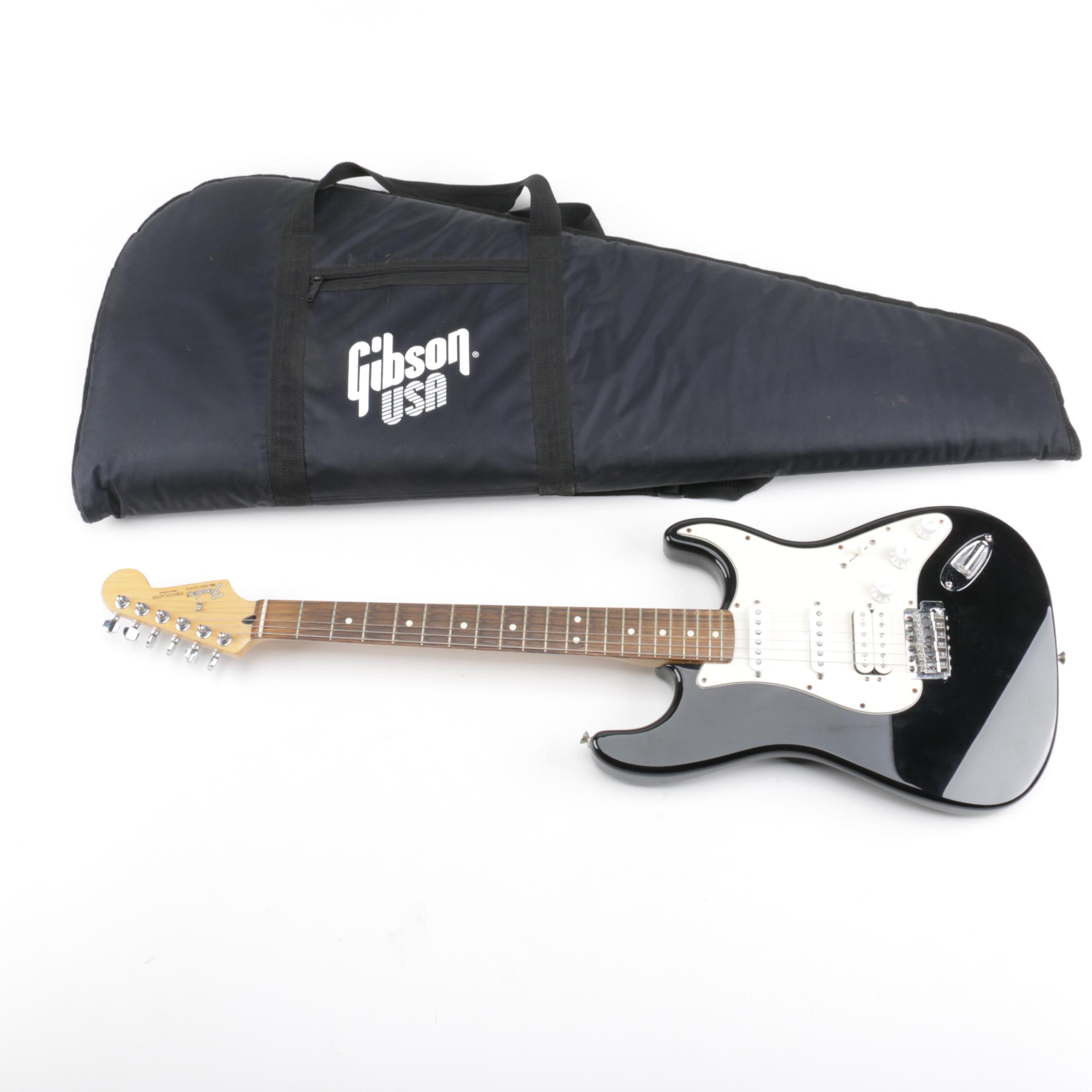 Fender Standard Stratocaster HHS Electric Guitar and Case