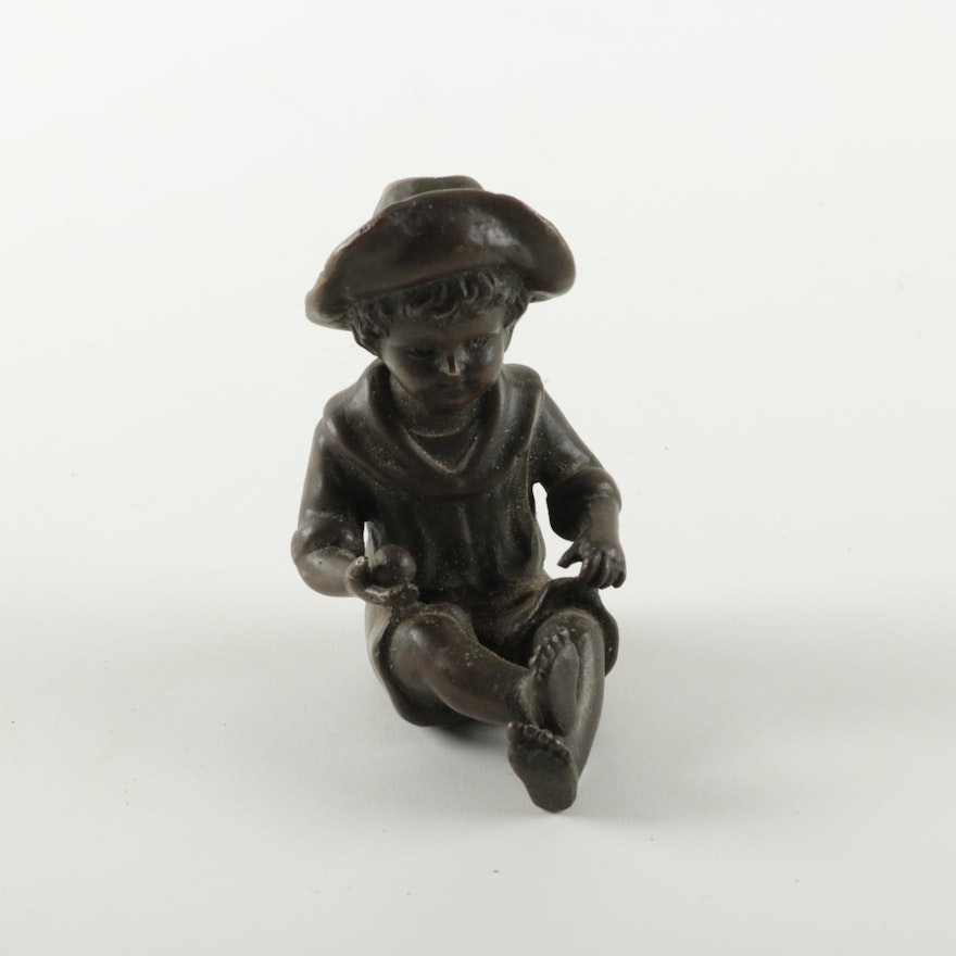 Bronze Child Figurine