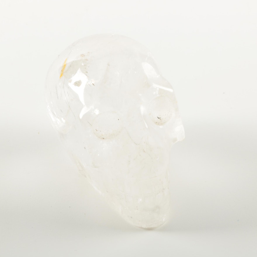 Carved Quartz Skull