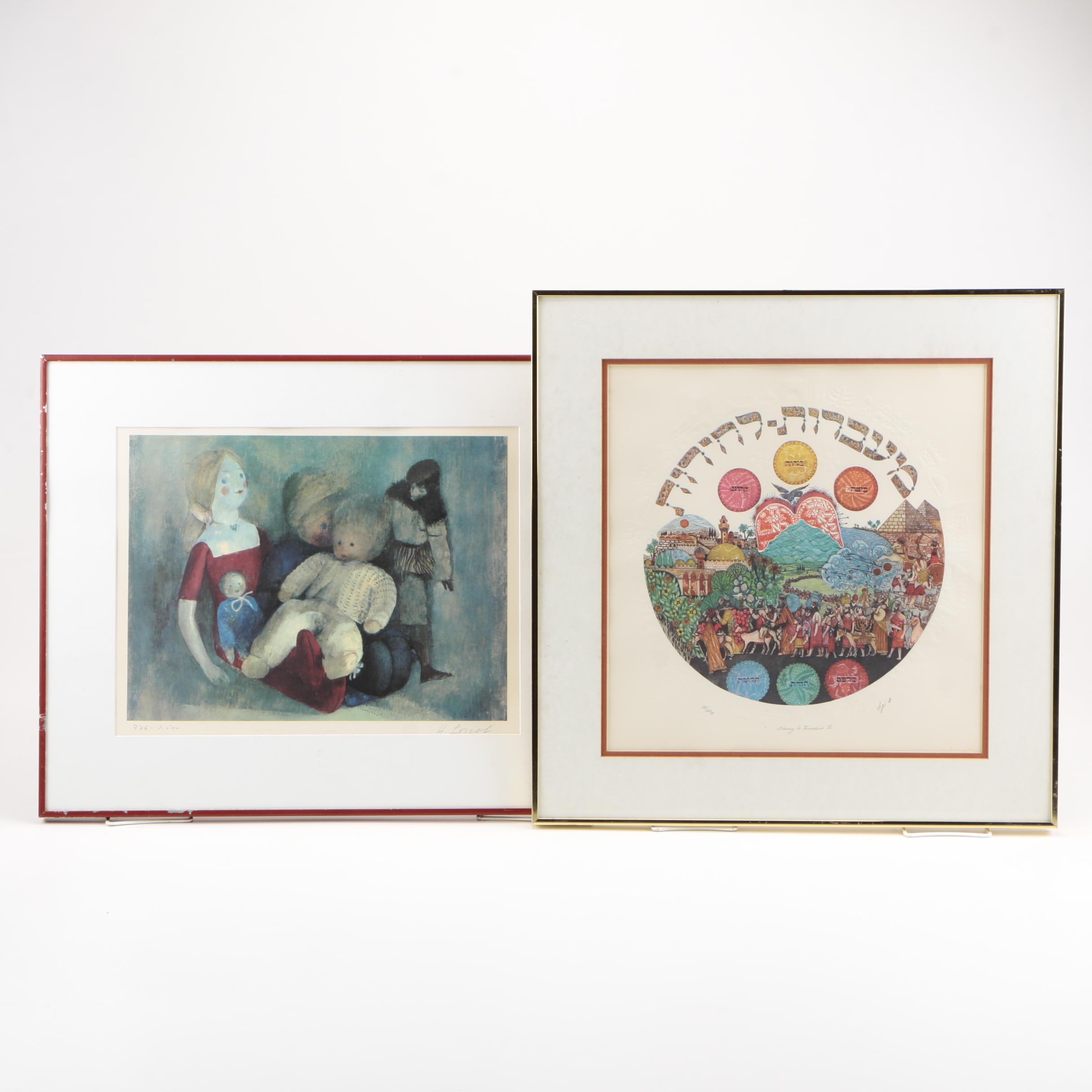 Amram Ebgi and Heribert Losert Limited Edition Offset Lithographs