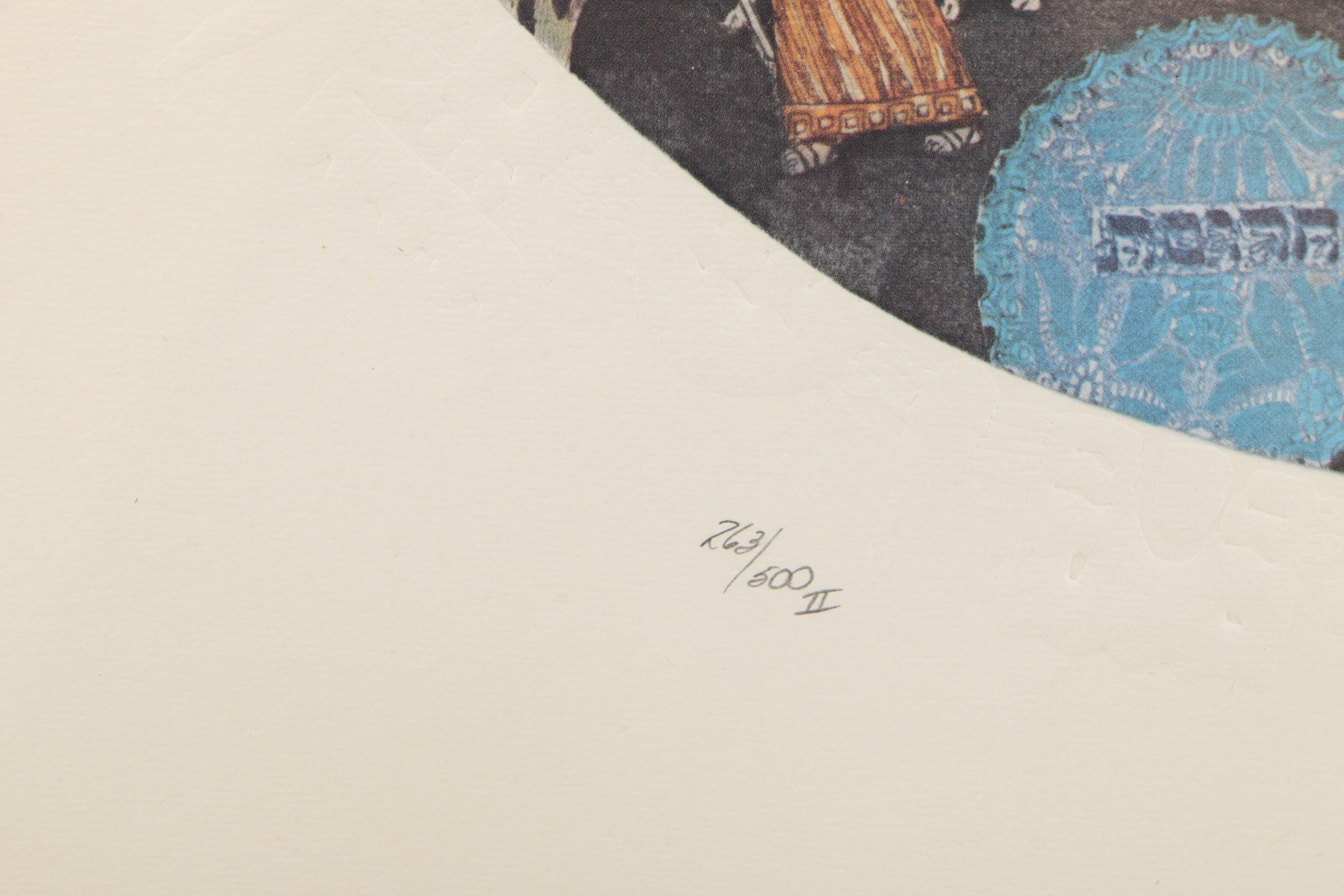 Amram Ebgi and Heribert Losert Limited Edition Offset Lithographs